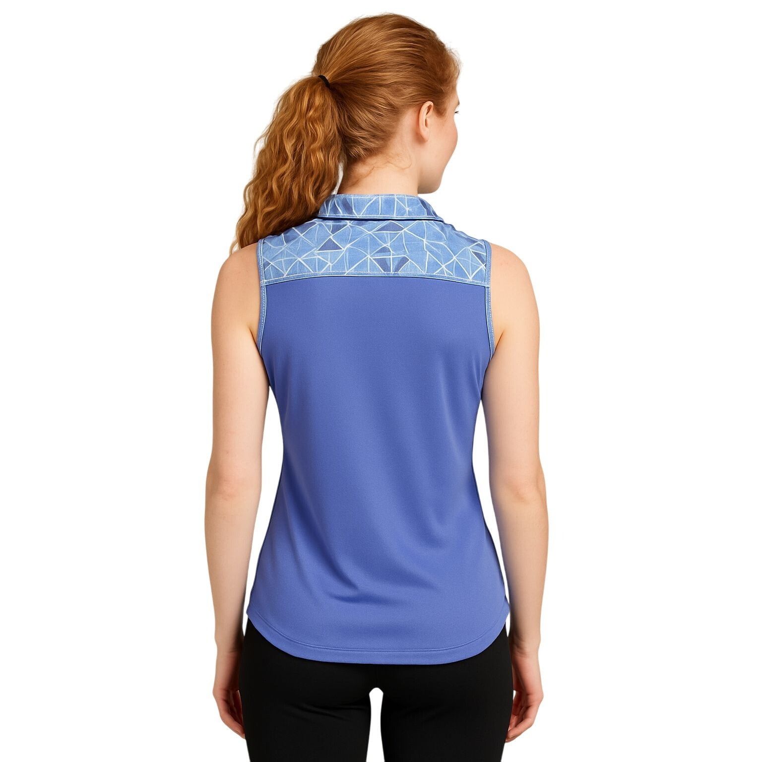 Adidas Adidas Purple Sleeveless Golf Shirt Geometric Trim Size L Sp Size L / US 10 / IT 46 - 3 Thumbnail