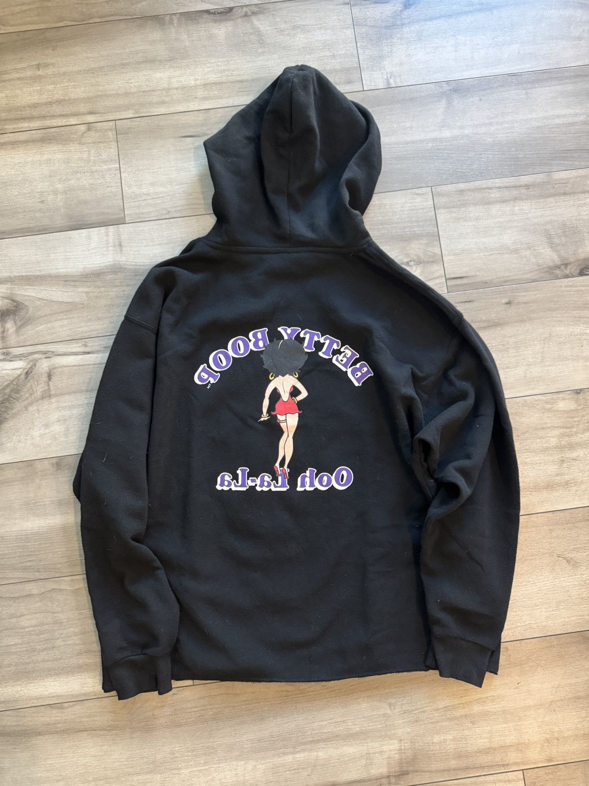 Japanese Brand Vintage Betty boop cropped hoodie Size US XL / EU 56 / 4 - 3 Thumbnail