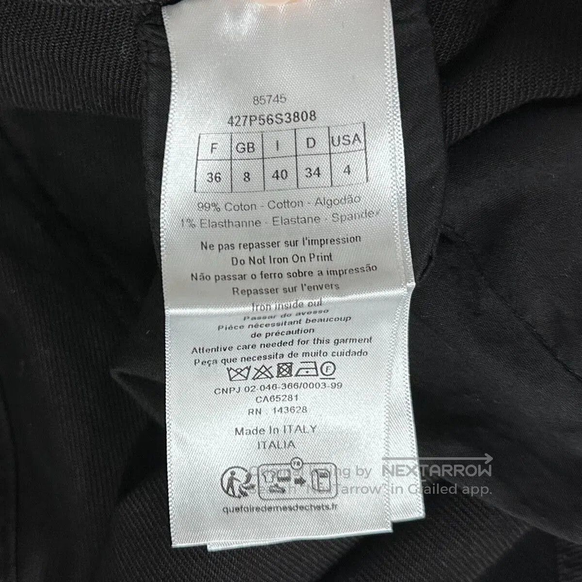 Dior Dior Black Cargo Pants Size 40. Size US 40 / EU 56 - 6 Thumbnail