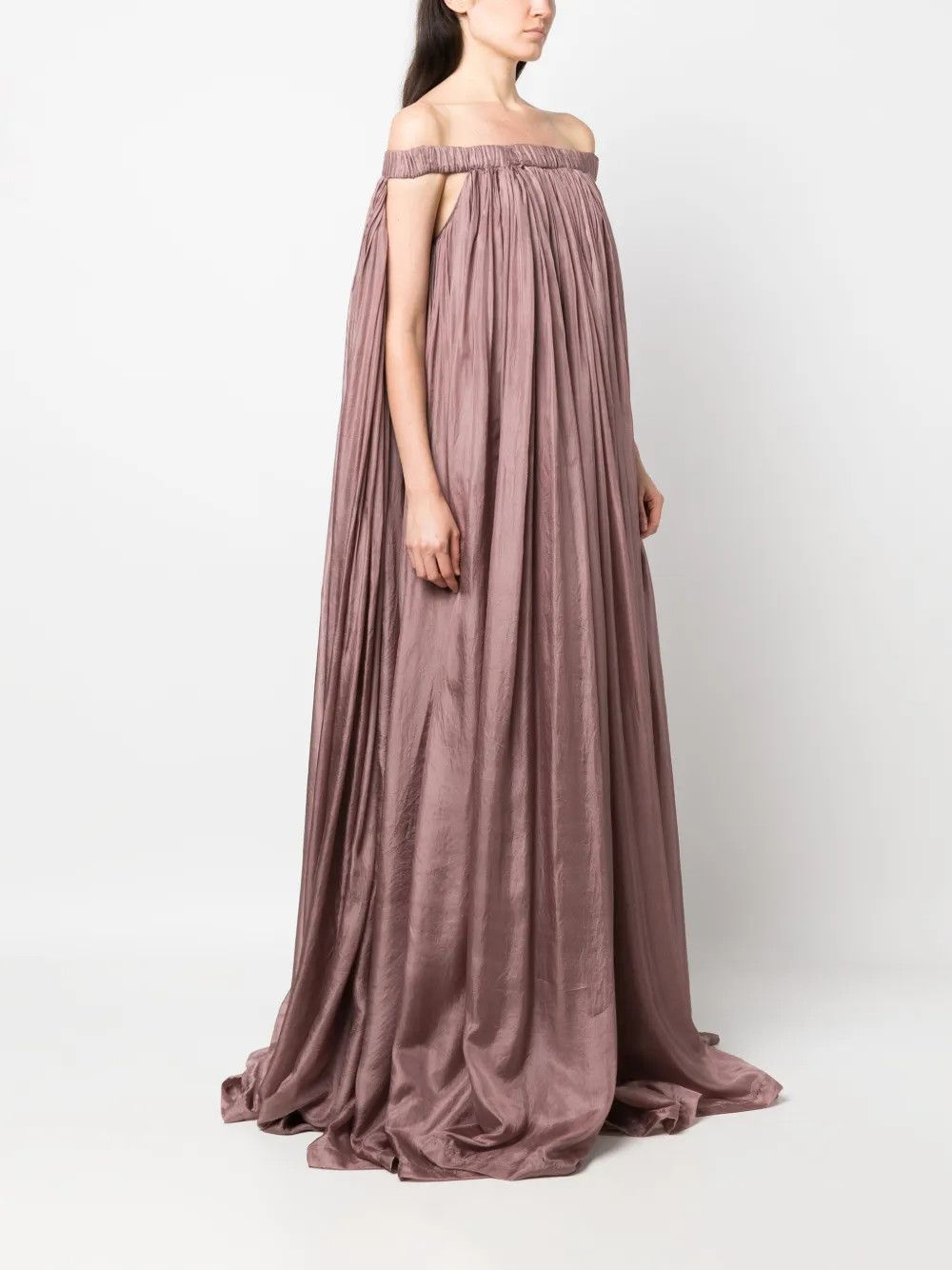 Rick Owens o1y0126 Maxi Dress in Antique Rose Size S / US 4 / IT 40 - 3 Thumbnail