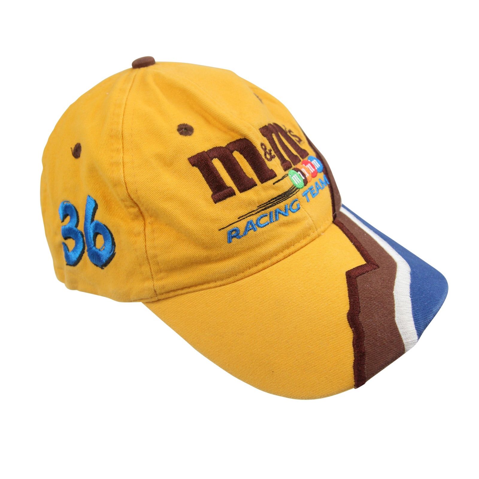 Chase Authentics × NASCAR Vintage Chase Authentics M&Ms Racing Team Split Hat Size ONE SIZE - 3 Thumbnail