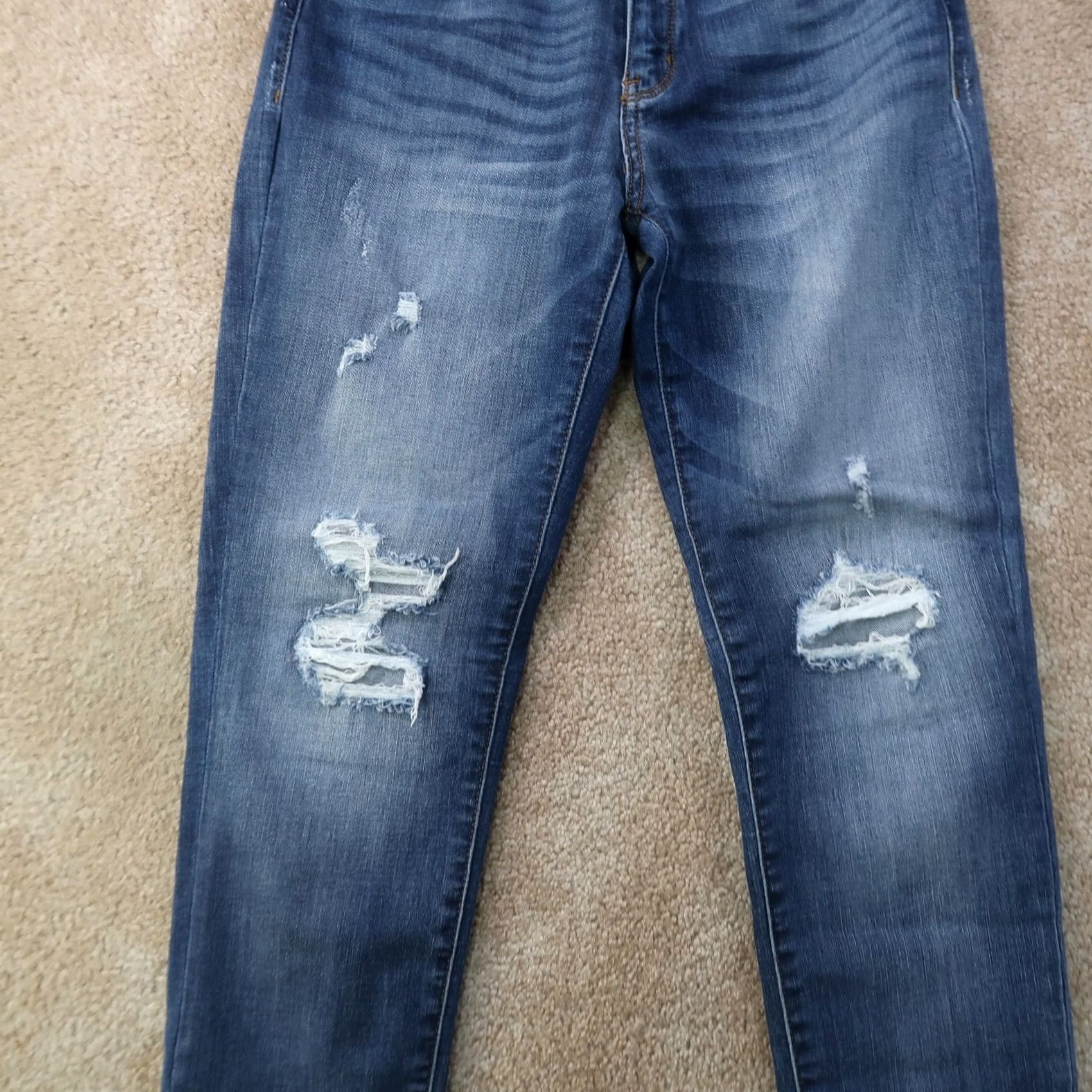 Denime VINTAGE/Judy Blue Jeans Women's 7/28 Jeans Denim Mid Rise Stretch 5-Pocket 28in Inseam Size 30 Blue Boys Womens Size 28" / US 6 / IT 42 - 2 Thumbnail