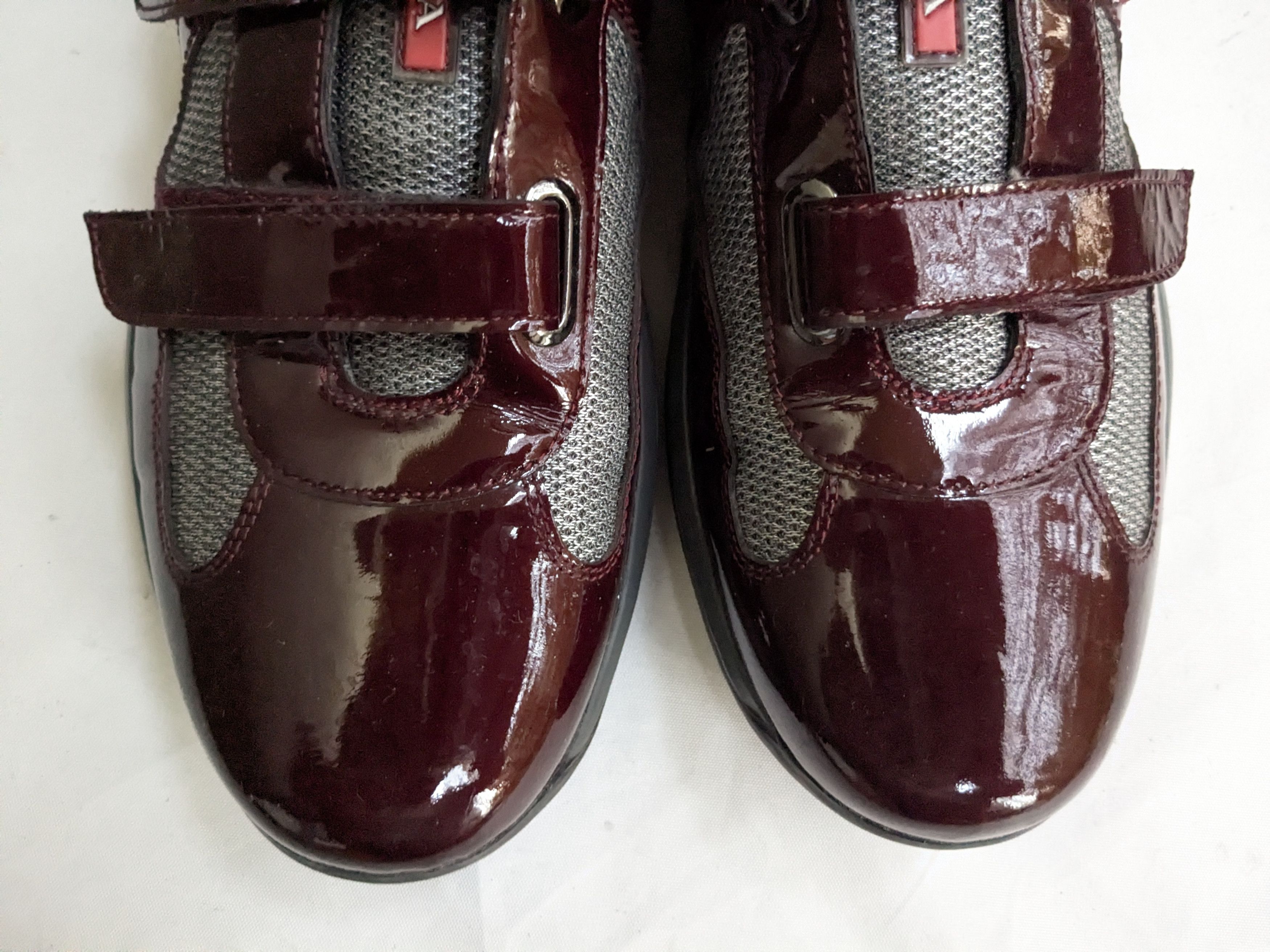 Prada Prada America's Cup Burgundy Patent Leather 13 Low Tops Size US 13 / EU 46 - 3 Thumbnail