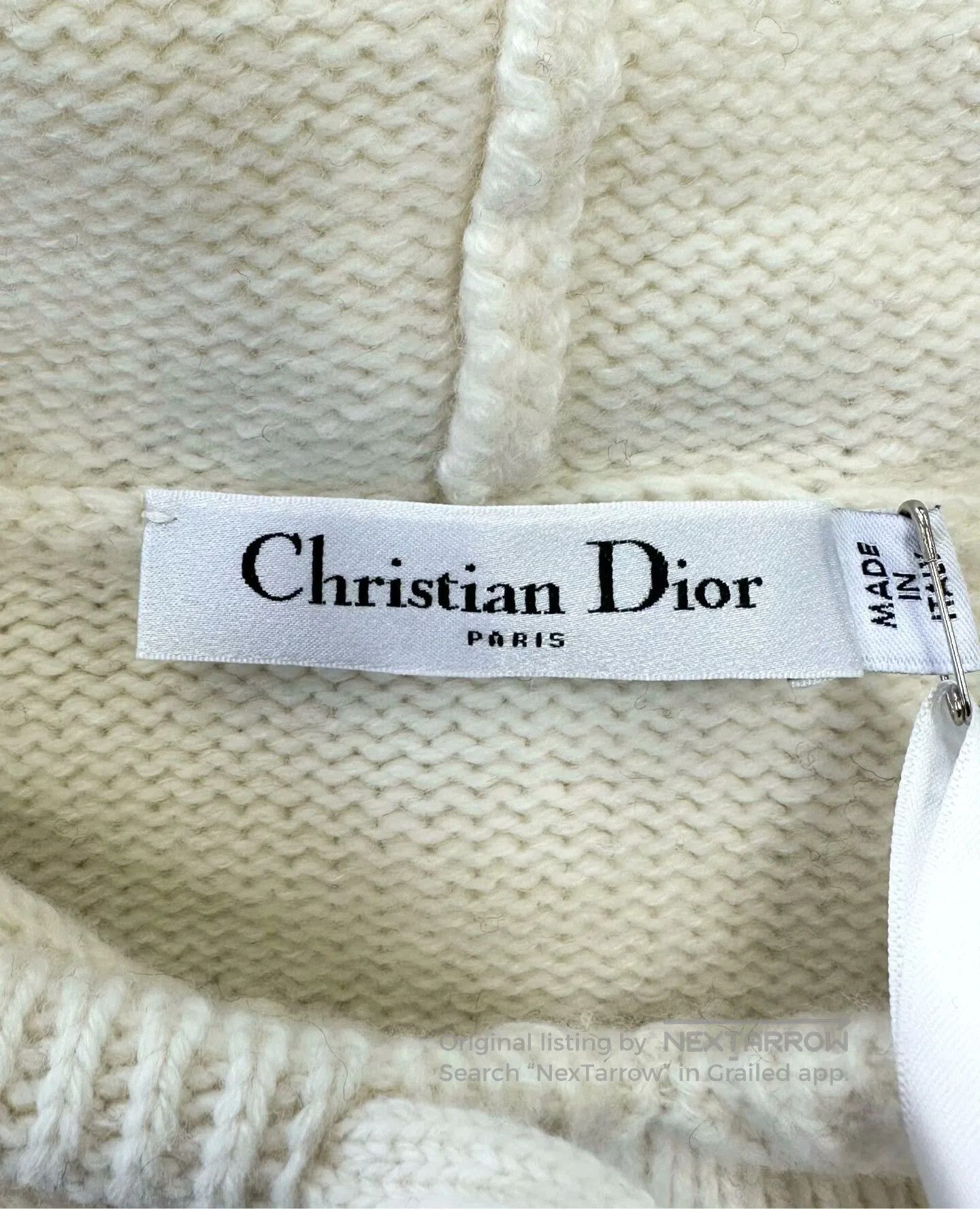 Dior Dior Black and White Color Block Hooded Knit Short Sleeve| Size M / US 6-8 / IT 42-44 - 4 Thumbnail