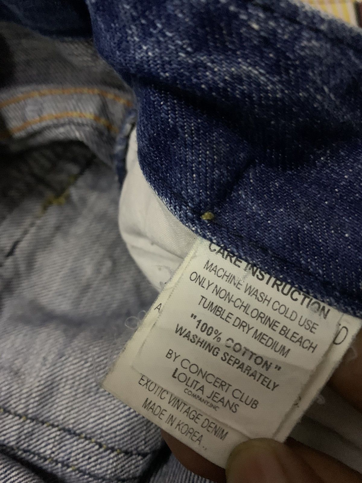 If Six Was Nine × Japanese Brand × Tornado Mart Vtg Japanese Brand Flare Lolita by Concert Clum Studs Denim Size 29" - 10 Thumbnail