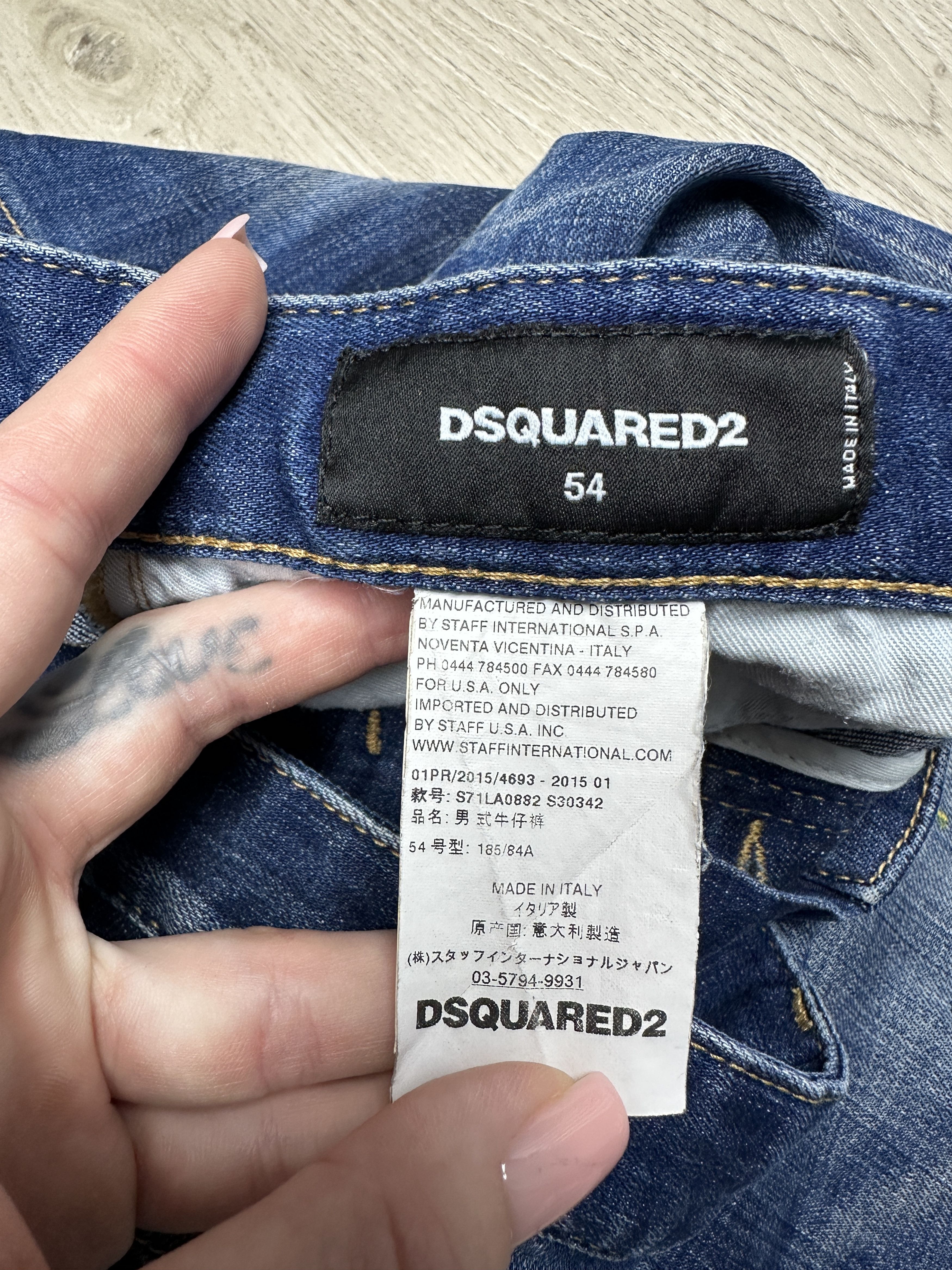 Dsquared2 DSquared2 Mens Distressed Denim Pant Jeans Size US 38 / EU 54 - 4 Thumbnail