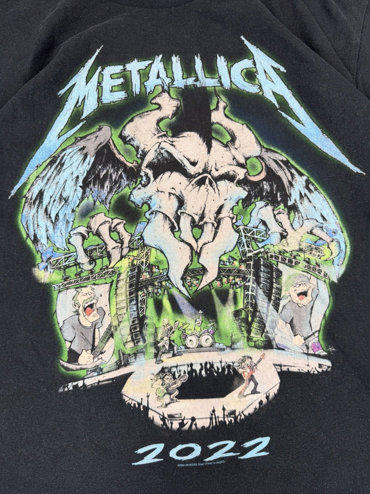 Metallica Metallica 2022 europe tour graphic band tee official merch Size US XL / EU 56 / 4 - 7 Thumbnail