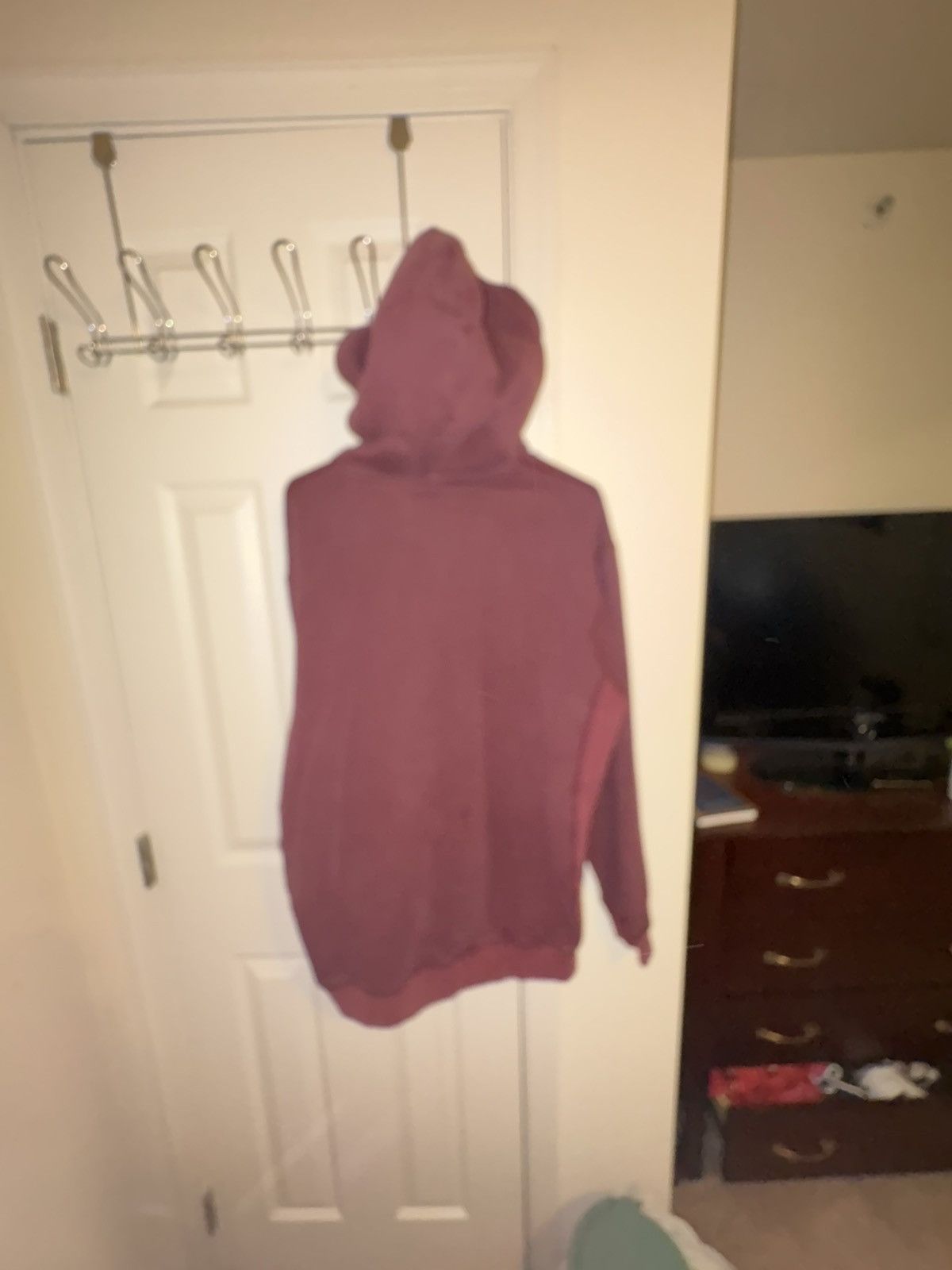 Revenge vintage treated embroidered logo hoodie burgundy Size US L / EU 52-54 / 3 - 2 Thumbnail