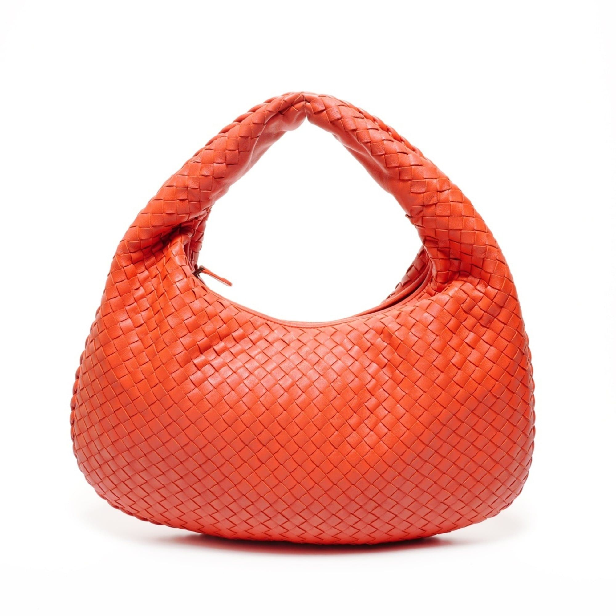 Bottega Veneta Bottega Veneta Intrecciato Hobo Bag Handbag Red Size ONE SIZE - 1 Thumbnail
