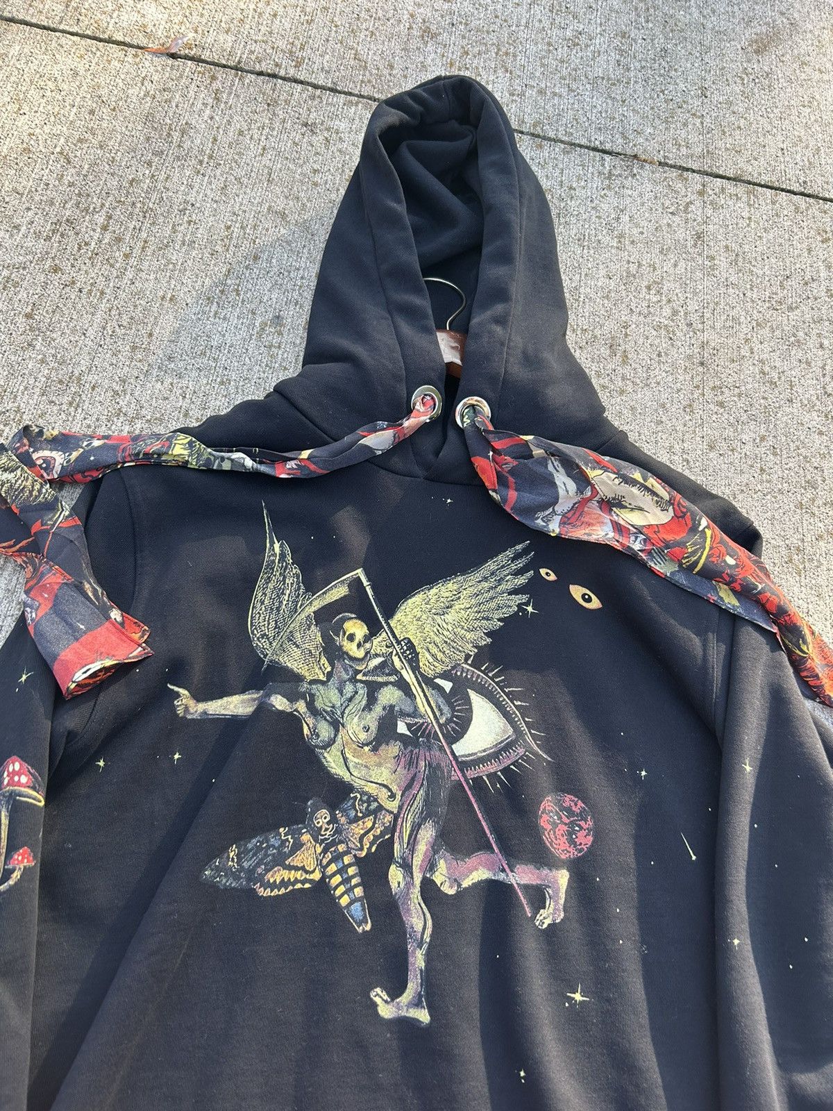 Givenchy Givenchy underworld collection silk scarf hoodie Grailed
