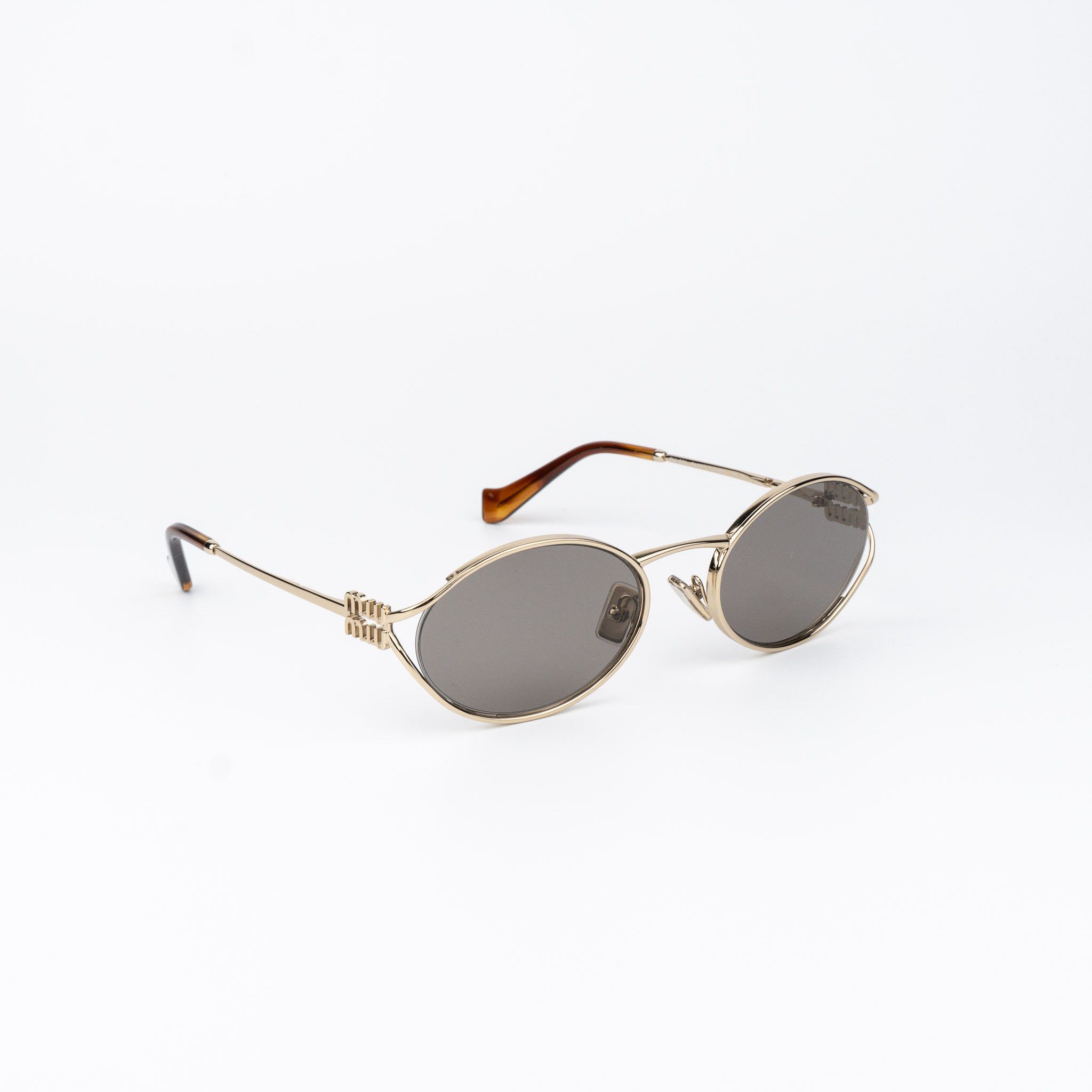 Miu Miu Miu Miu Women Sunglasses LOGO MU52YS ZVN80Q NEW AUTHENTIC Size ONE SIZE - 5 Thumbnail