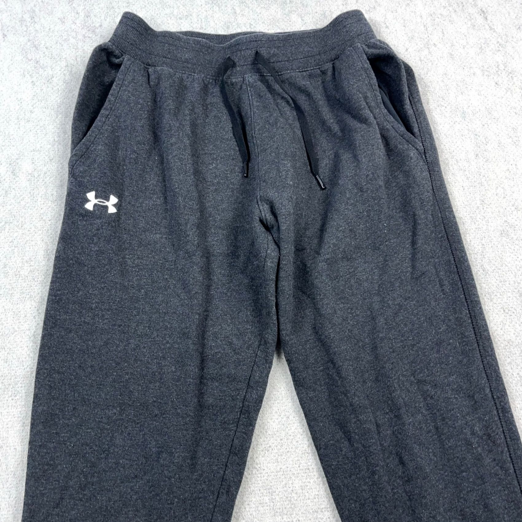 Under Armour Under Armour Sweatpants Men Large Dark Gray Jogger Sweats Tapered Leg Loose Size US 33 - 3 Thumbnail