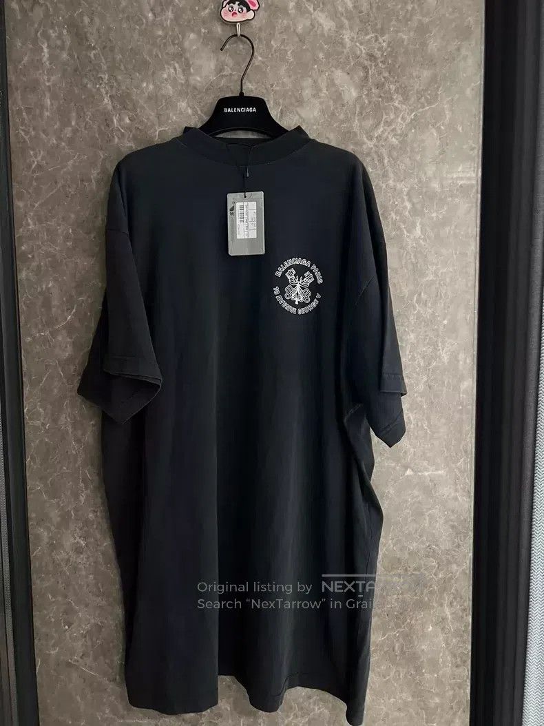 Balenciaga Balenciaga Logo Buckle Short Sleeve Shirt Size US S / EU 44-46 / 1 - 1 Thumbnail