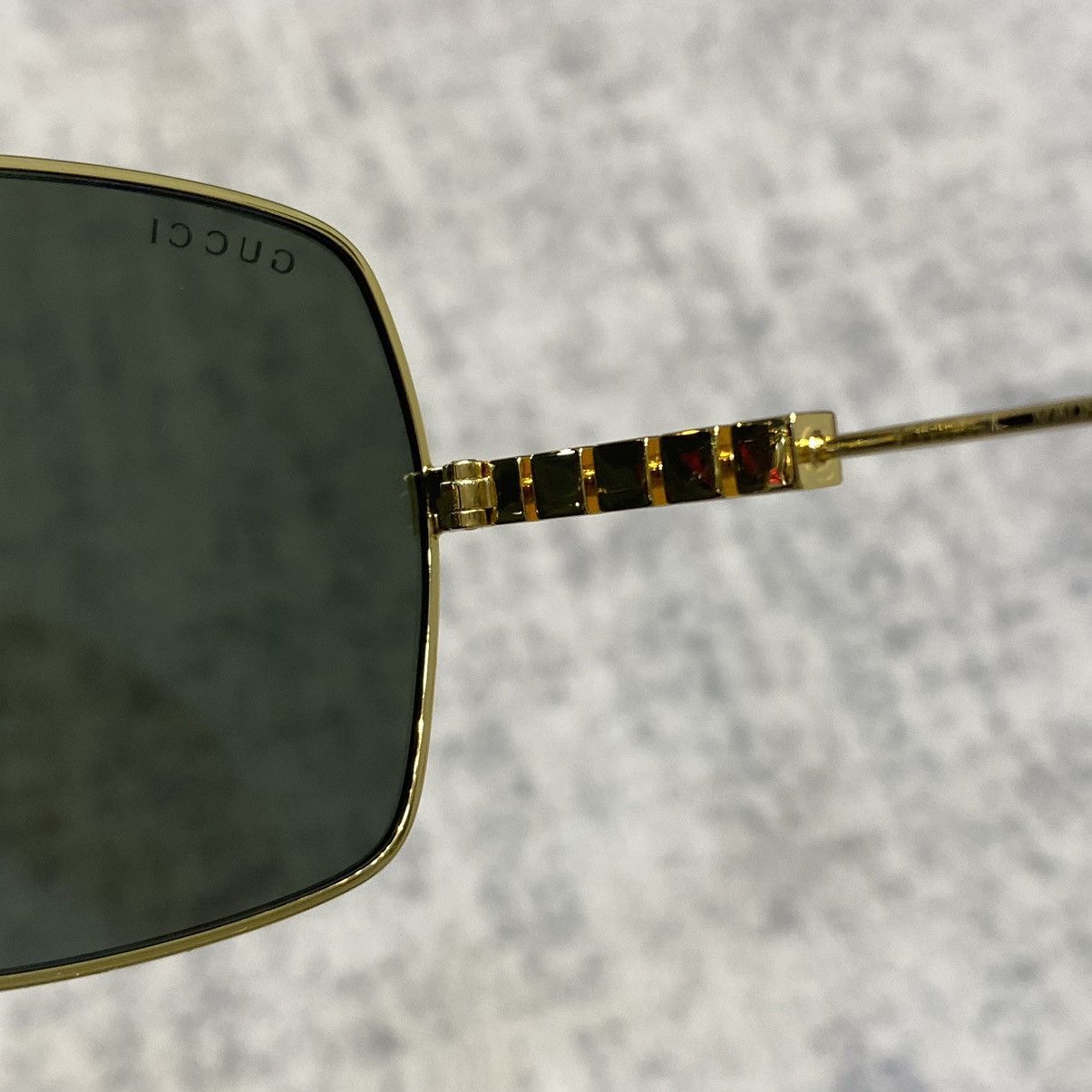 Gucci GUCCI GG1434S 001 Sunglasses GOLD Size ONE SIZE - 7 Thumbnail