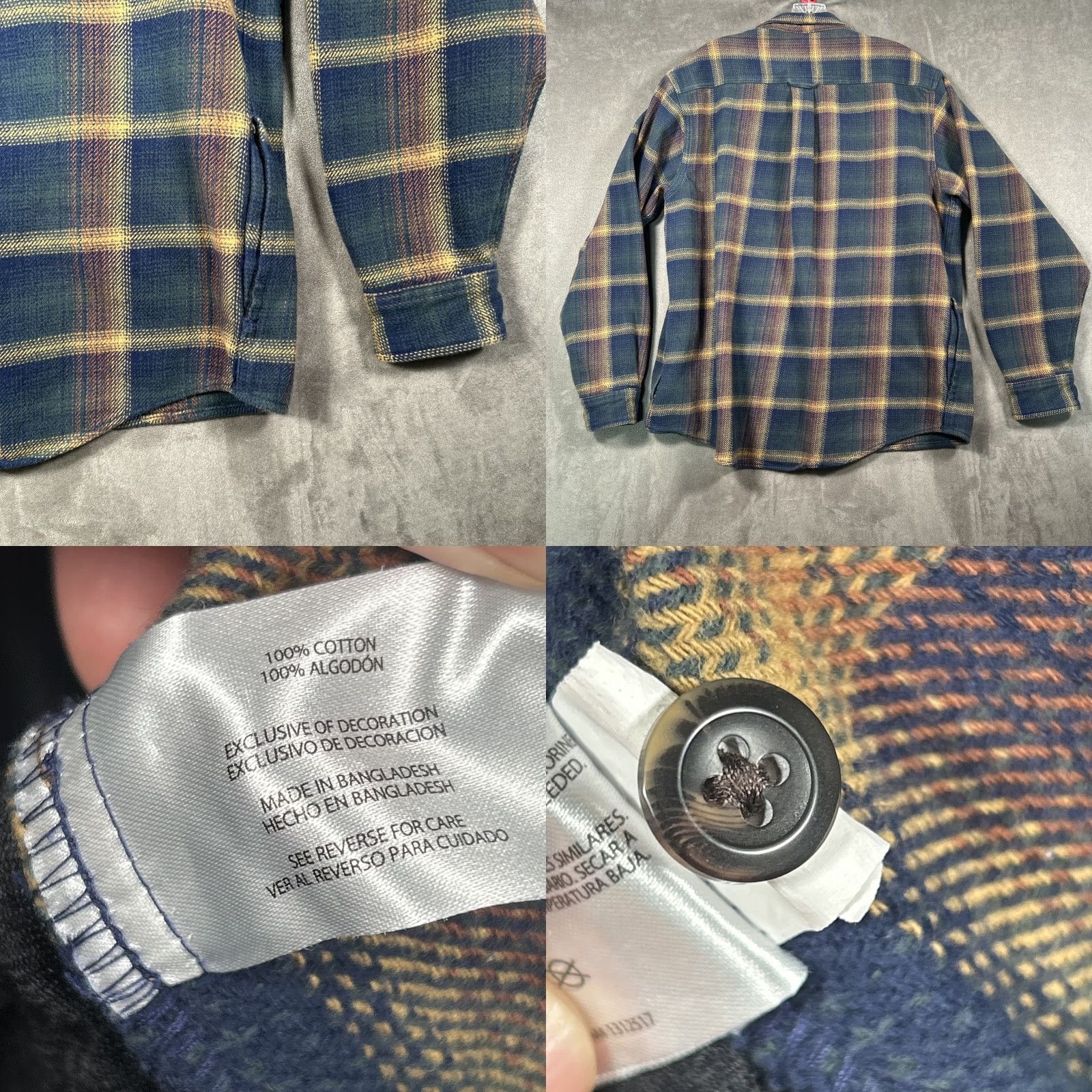 Orvis Orvis Mens XL Plaid Flannel Shirt Long Sleeve Button Up Cotton Shacket Size US XL / EU 56 / 4 - 8 Thumbnail