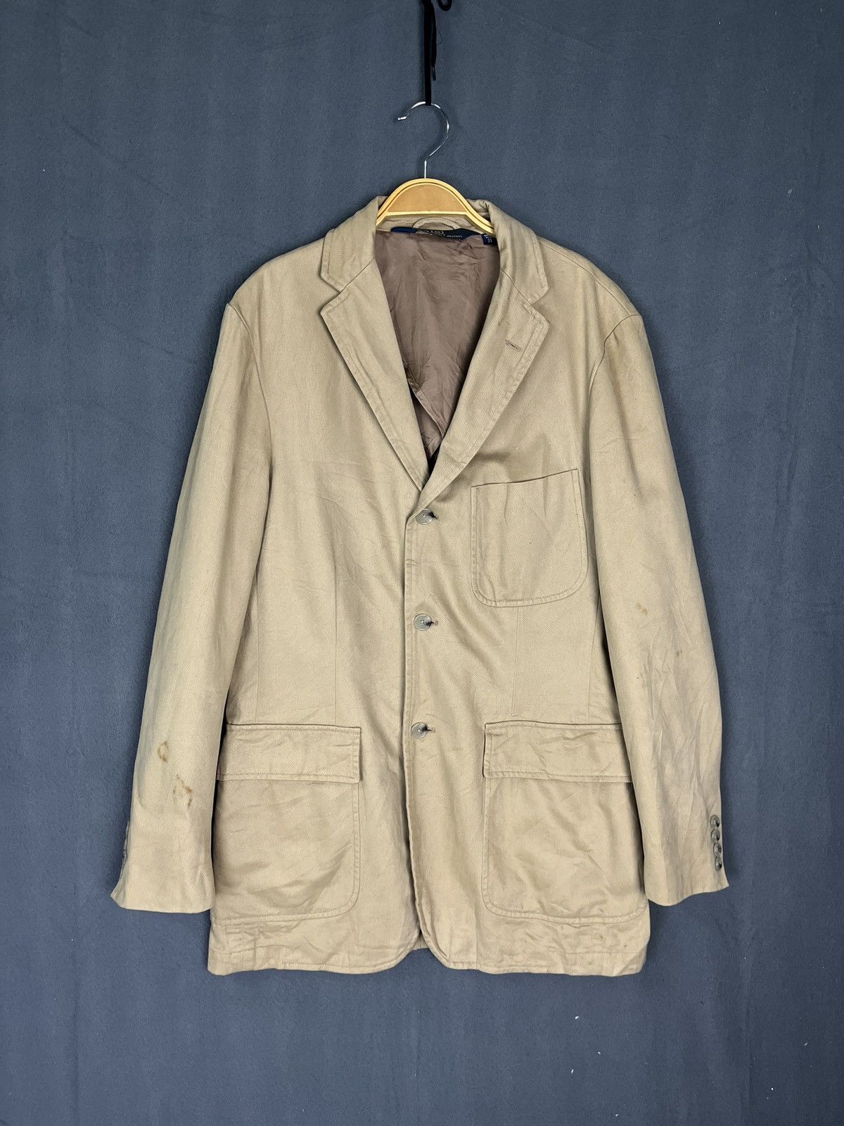 Polo Ralph Lauren × Vintage Polo By Ralph Lauren Beige Blazer Jacket Sport Coat Size 40R - 1 Thumbnail