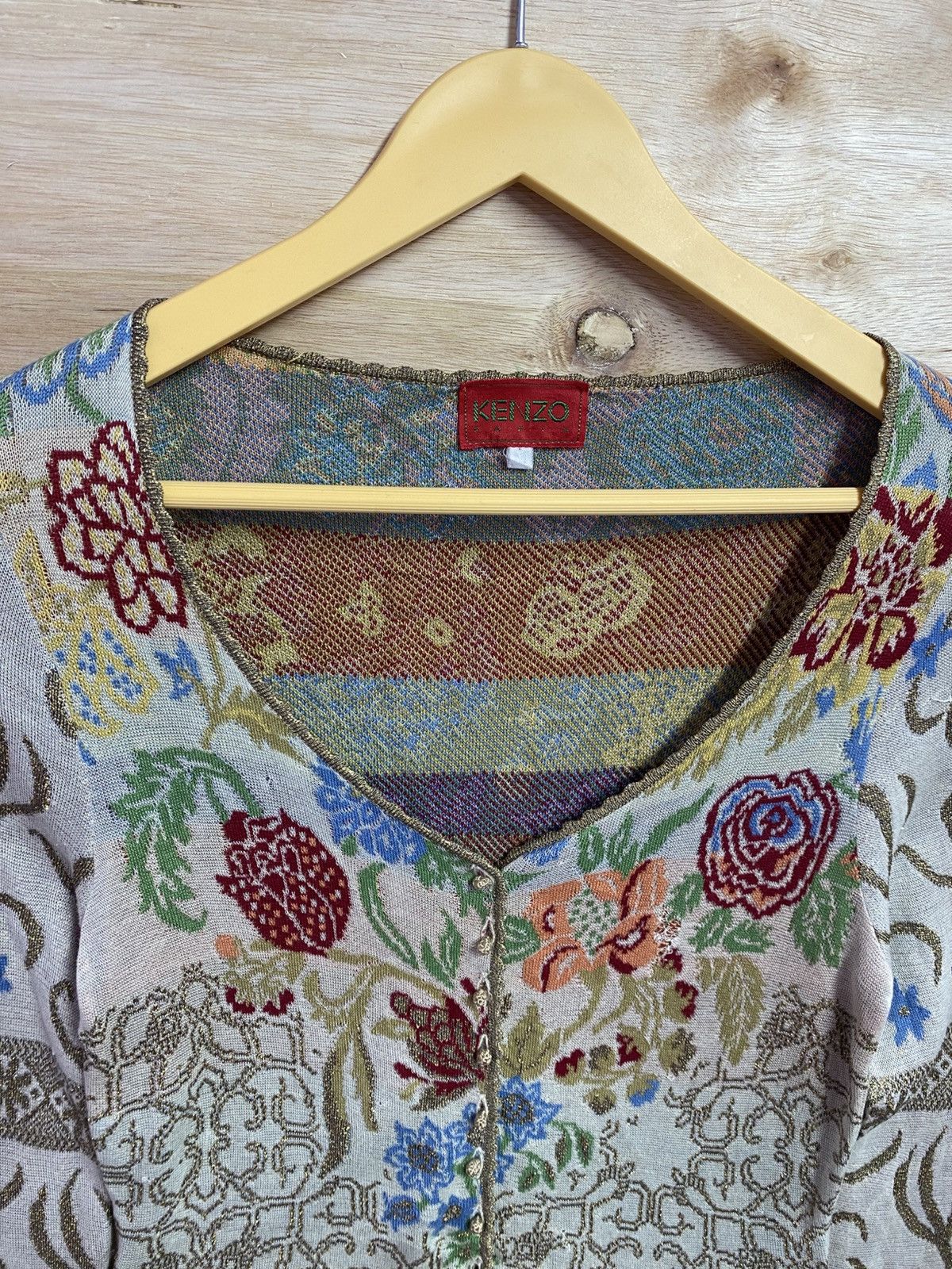 Kenzo Vintage Kenzo cardigan full hand made Size M / US 6-8 / IT 42-44 - 4 Thumbnail