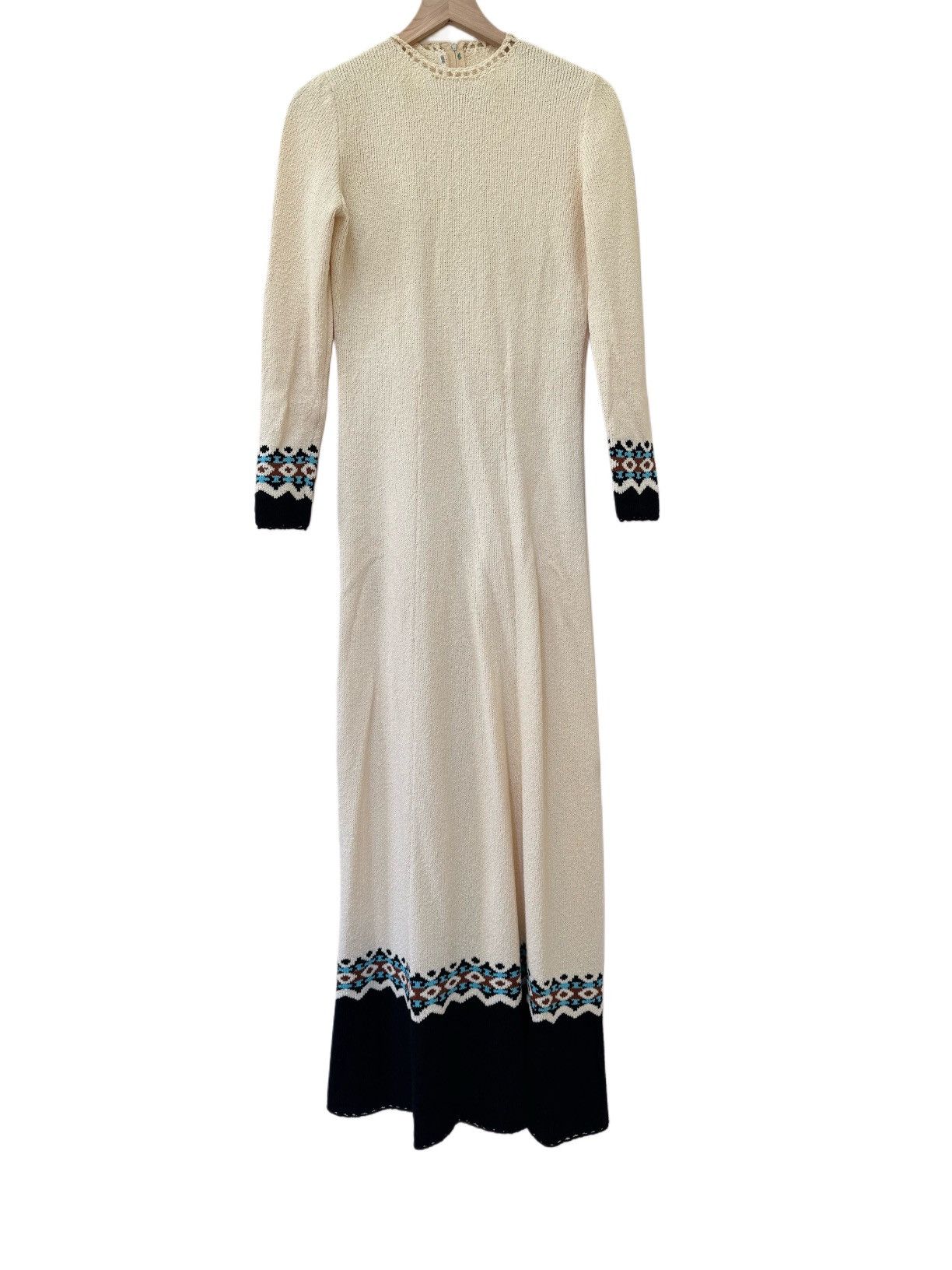 Vintage Folk revival bohemian vintage knit 70s cream southwestern Size M / US 6-8 / IT 42-44 - 2 Thumbnail