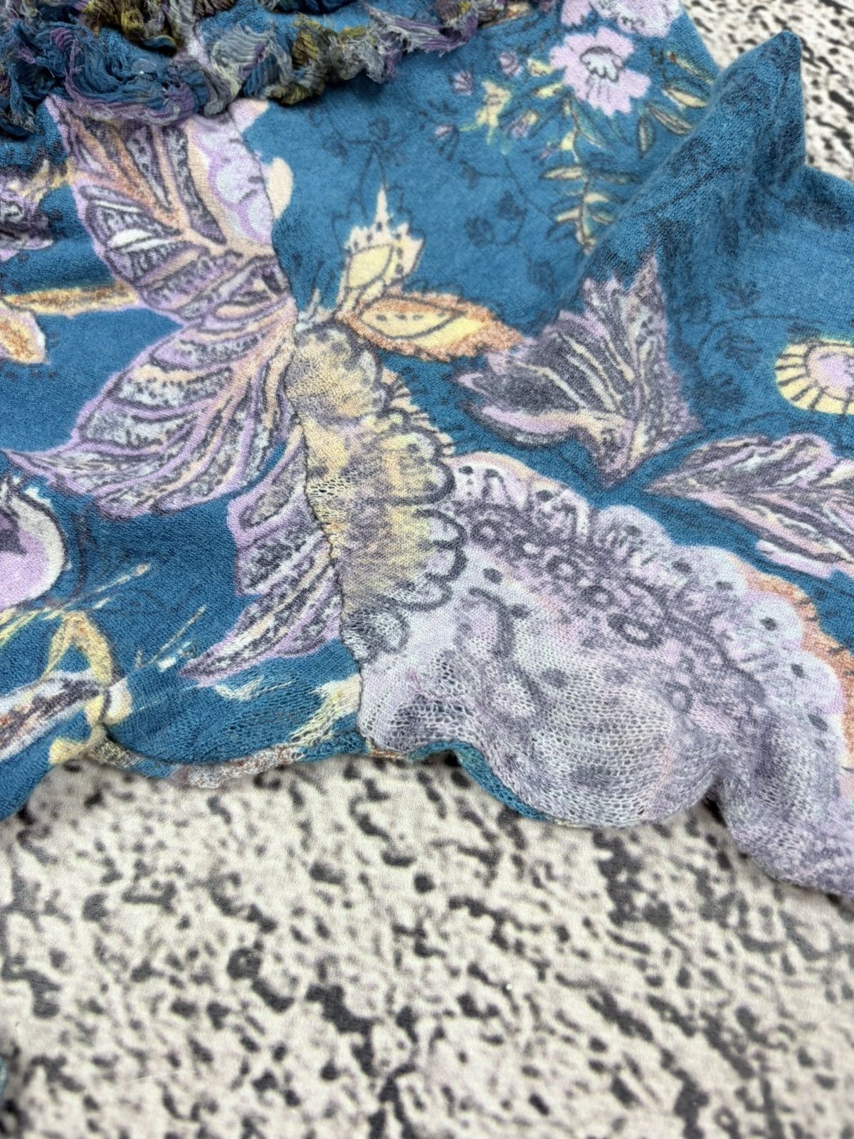 Blumarine Vintage Blumarine Y2K Floral Ruffle Wool Knit Top Size XL / US 12-14 / IT 48-50 - 15 Thumbnail