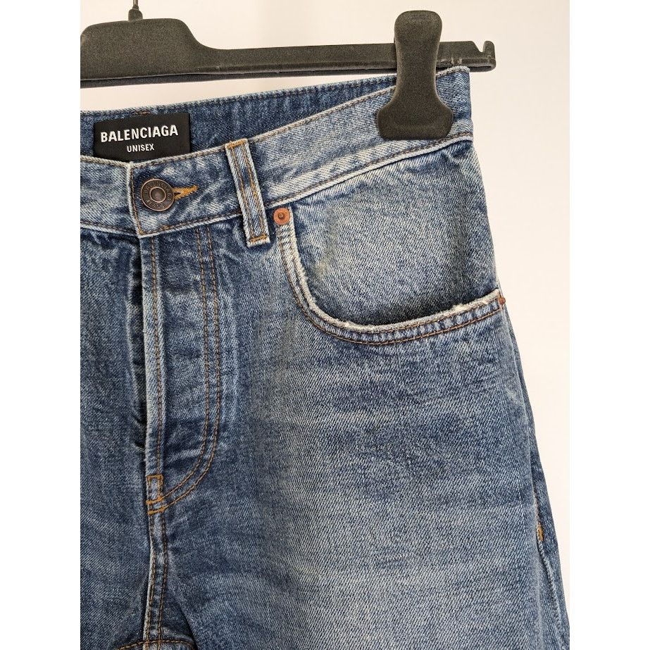 Balenciaga o1rshd1 Denim Jeans in Blue Size US 29 - 9 Thumbnail