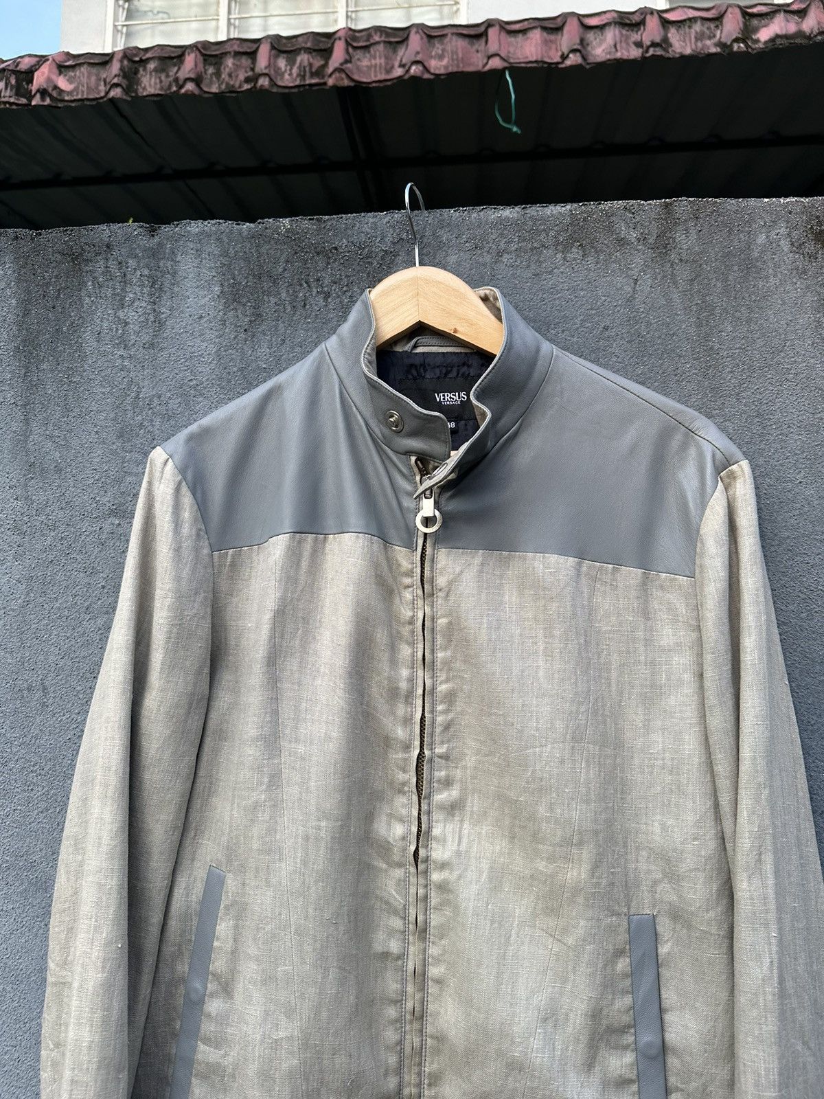 Versace 👹Versus Versace Wool Bomber Jacket Size US M / EU 48-50 / 2 - 4 Thumbnail