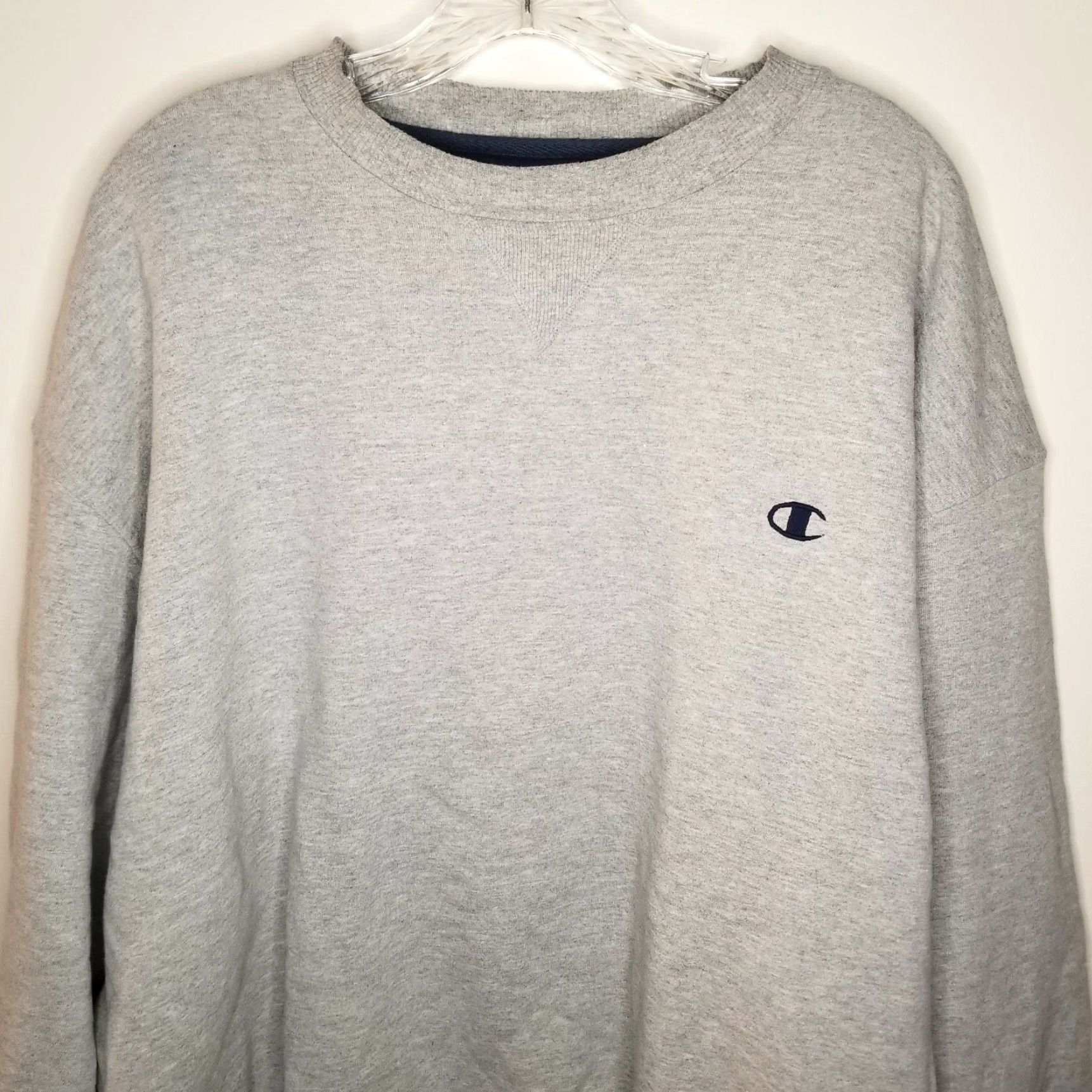 Champion CHAMPION Men's Pullover Sweater Gray Long Sleeve 2XL Size US XXL / EU 58 / 5 - 2 Thumbnail
