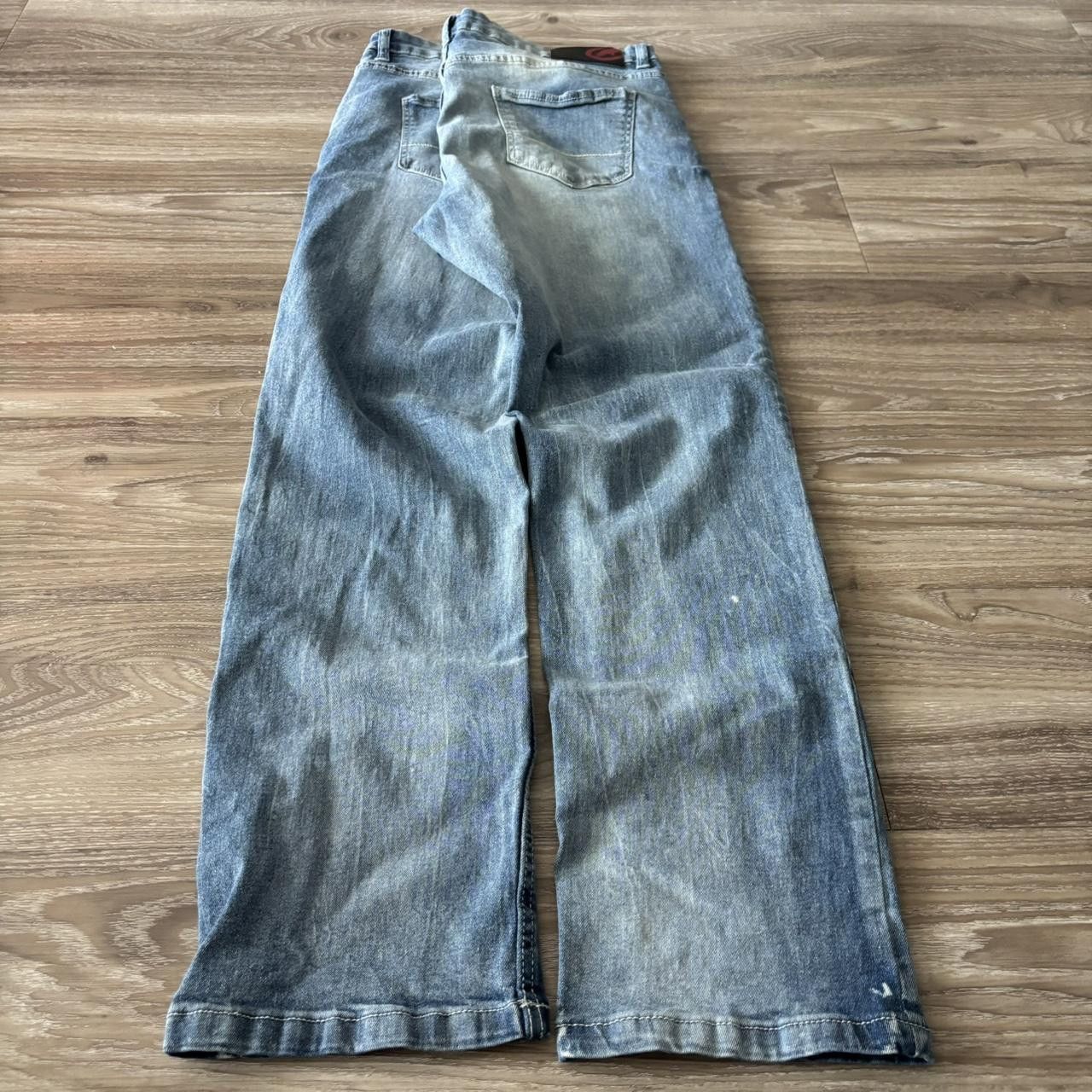 Ecko Unltd. Crazy Vintage Y2K/2000s Grunge Faded Wash Ecko Skater Denim Jeans! 38x30 Size US 38 / EU 54 - 4 Thumbnail