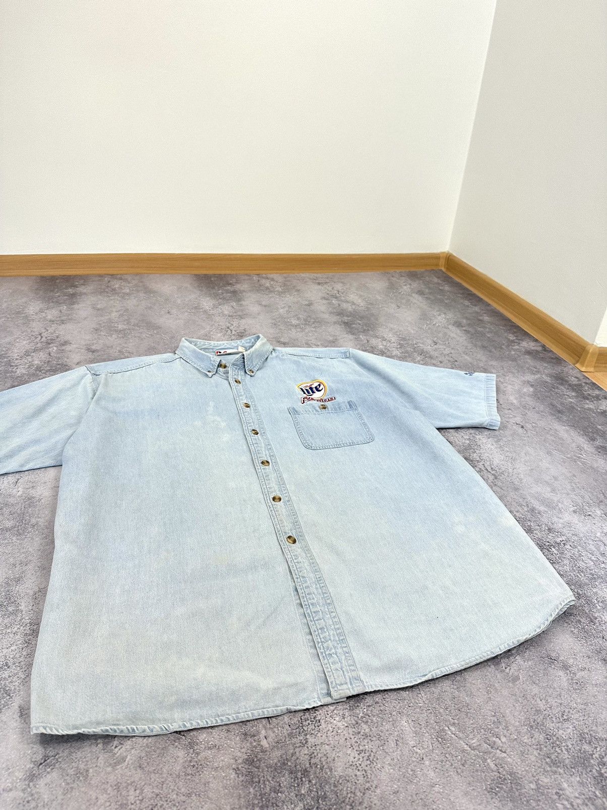 Formula 1 Vintage 90s NASCAR Rusty Wallace #2 Light Blue USA Shirt Tee Size US XXL / EU 58 / 5 - 7 Thumbnail