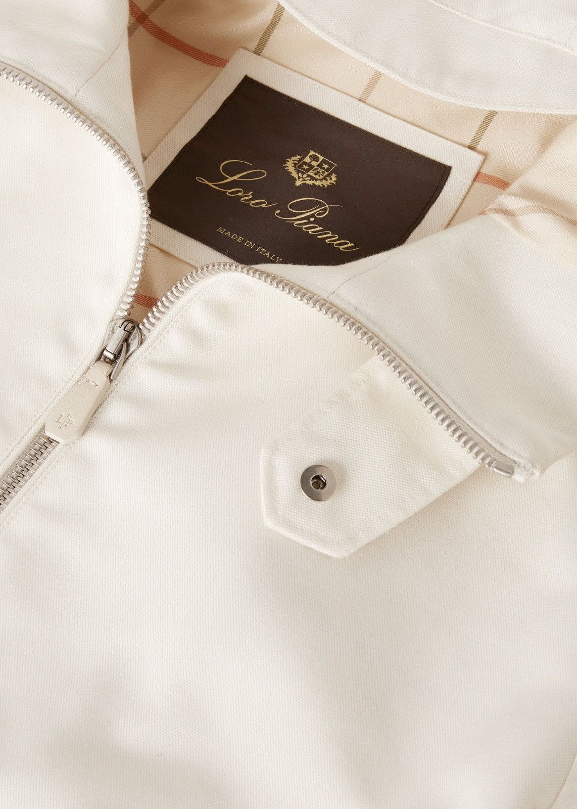 Loro Piana o1srvl11e0125 Seiro Blouson Jacket in White Size US L / EU 52-54 / 3 - 3 Thumbnail