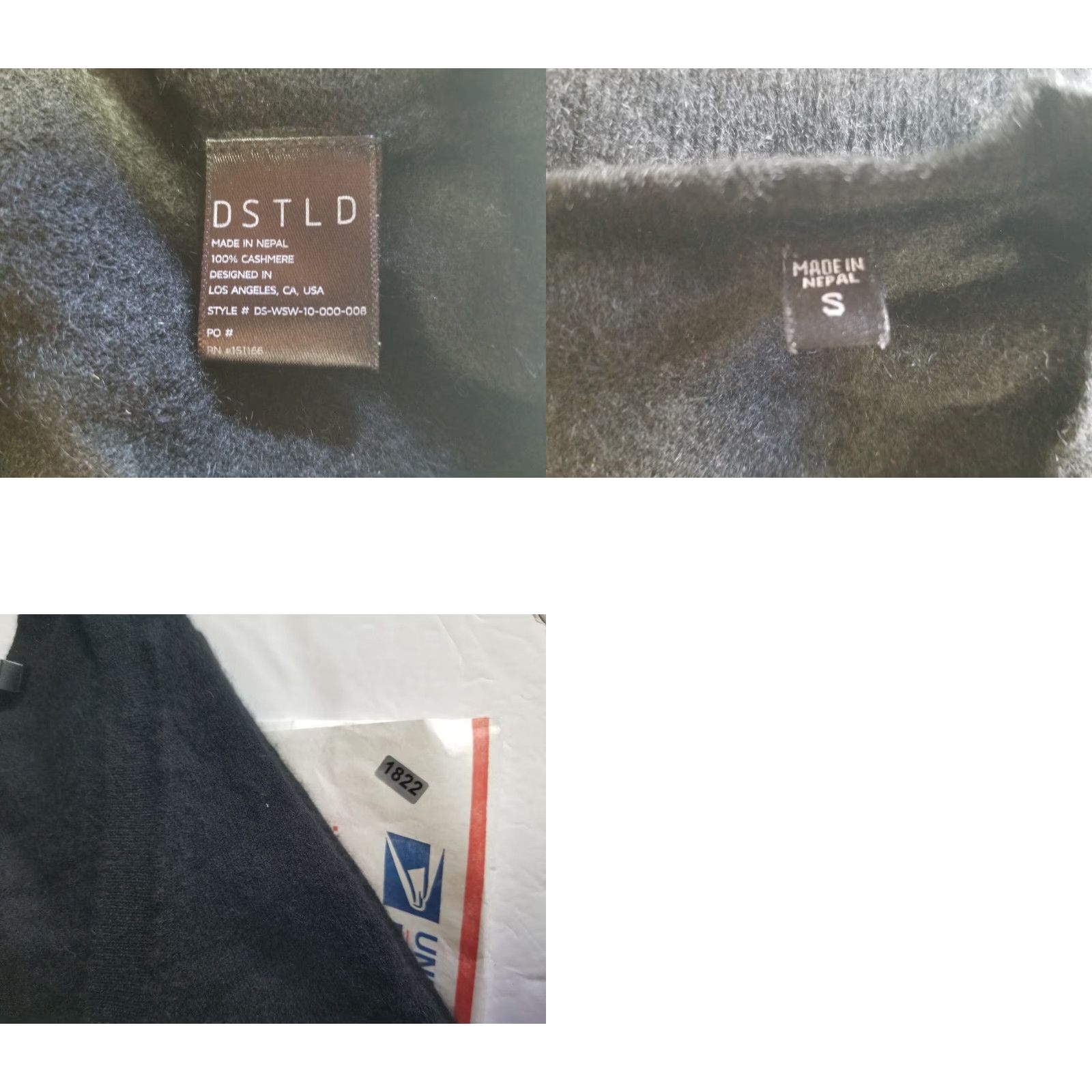 Vintage DSTLD Sweater Black Size S Womens 100% Cashmere Crew Neck Pullover Long Sleeve Nepal Size S / US 4 / IT 40 - 8 Thumbnail