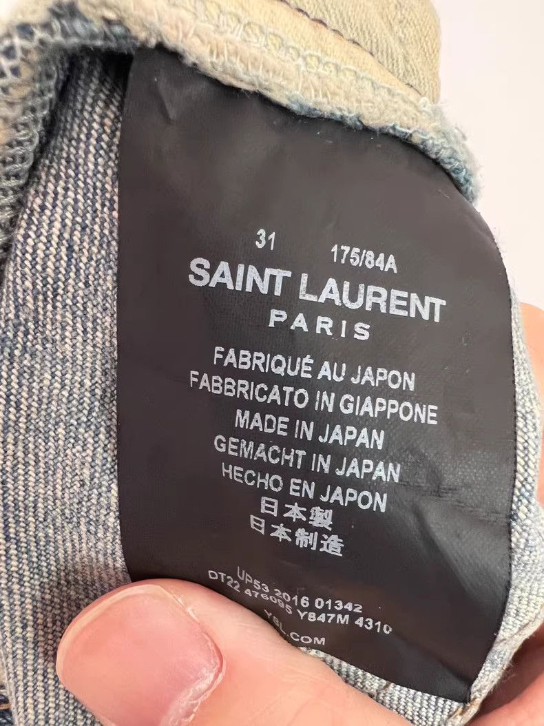 Saint Laurent Paris Saint Laurent Paris Distressed jeans Size US 31 - 6 Thumbnail