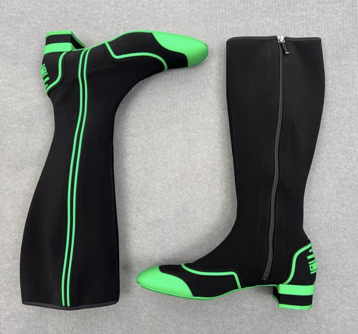 Dior Dior Roller Black & Green Runway High-Top Boots Size US 9 / IT 39 - 1 Thumbnail