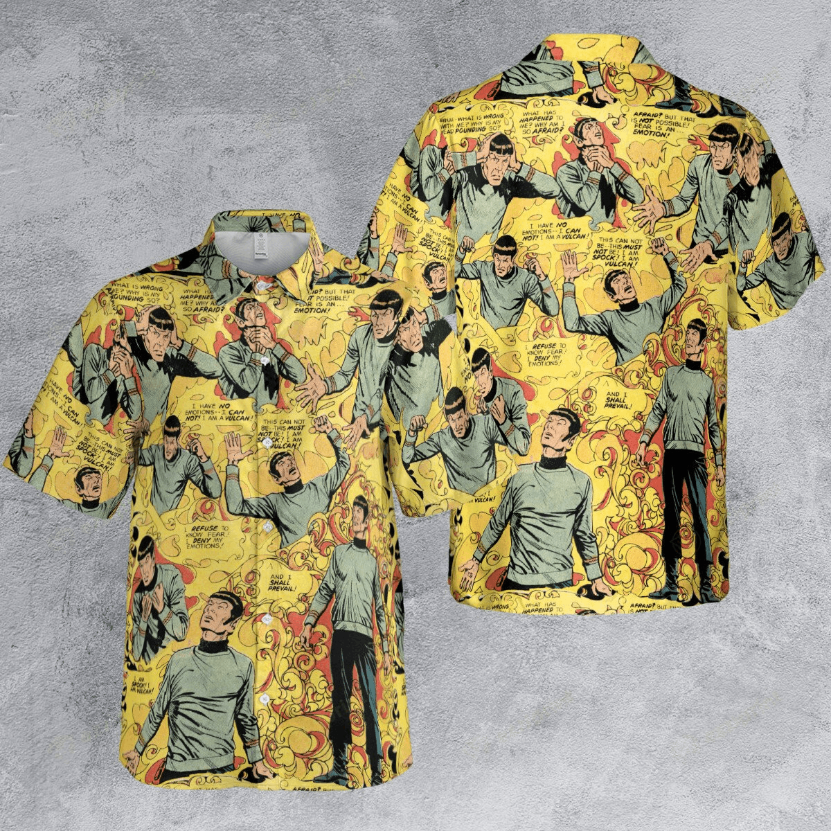 Designer × The Unbranded Brand Spock Vulcan Star Trek Button Down Shirt Size US M / EU 48-50 / 2 - 4 Thumbnail
