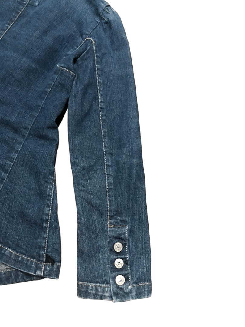 Japanese Brand Marithe Francois Girbaud Denim Double Breasted Coat Jacket Size S / US 4 / IT 40 - 16 Thumbnail