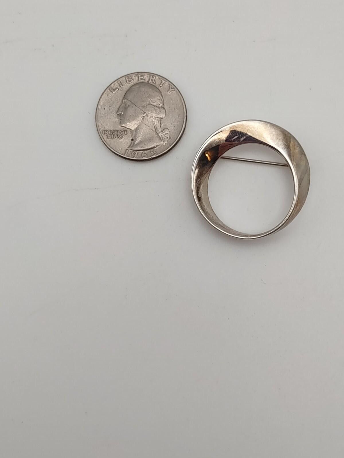 Other James Avery Mobius Twist Circle Brooch 925 Retired Size ONE SIZE - 2 Thumbnail