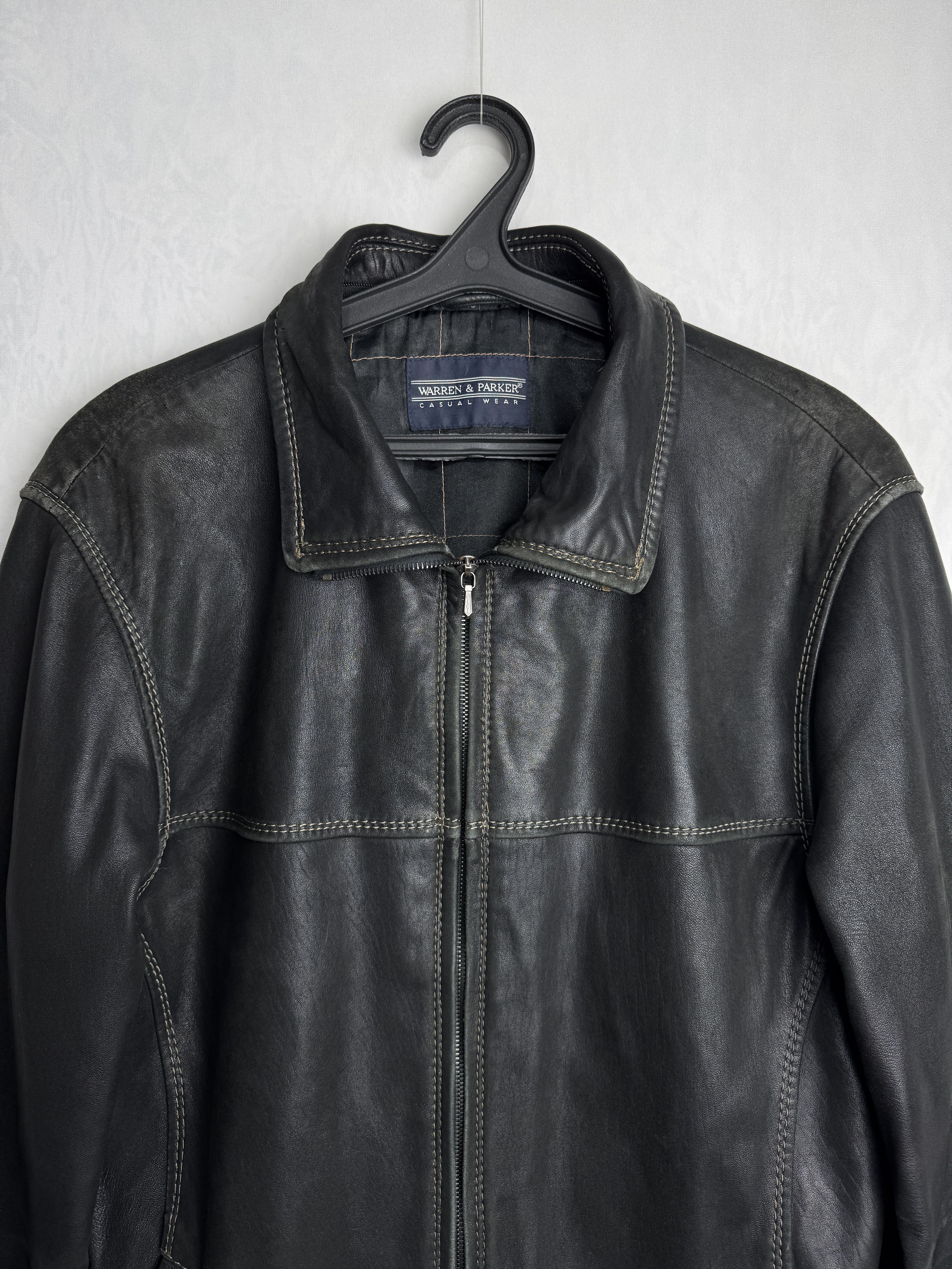 Genuine Leather WARREN & PARKER men’s leather zipped jacket Size US M / EU 48-50 / 2 - 3 Thumbnail