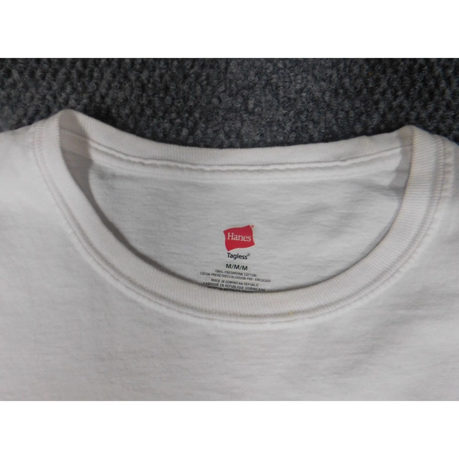 Hanes Hanes Game of Thrones Mens Shirt M White T-Shirt Crew Neck Short Sleeve Cotton Blend Size US M / EU 48-50 / 2 - 6 Thumbnail