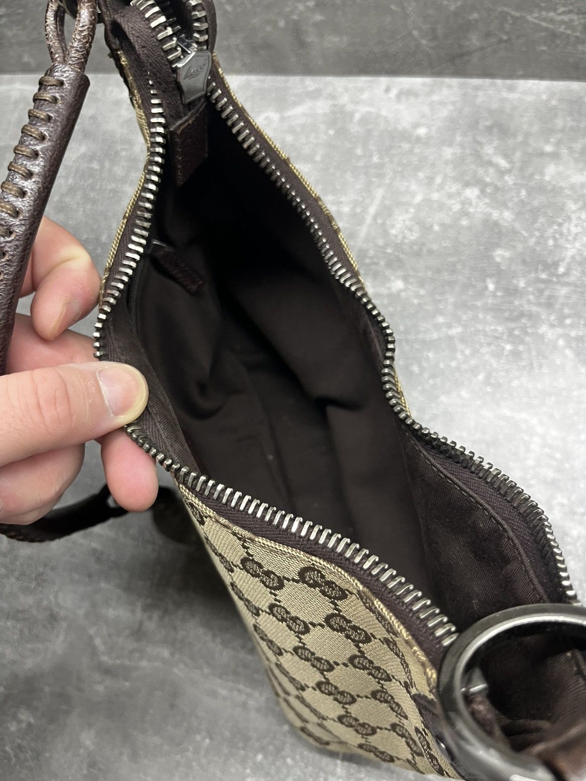 Gucci Gucci Hobo Shoulder Bag In GG Canvas Size ONE SIZE - 13 Thumbnail