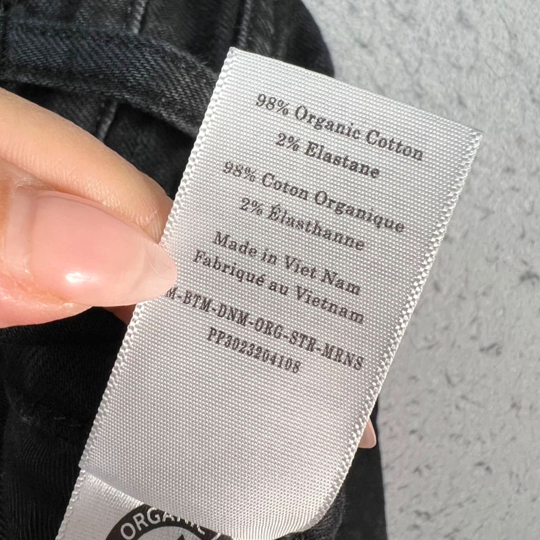 Everlane Everlane Jeans Slim 31 x 28 The Straight Denim Black Organic Cotton Blend 5-Pocket Mens Size US 31 - 4 Thumbnail