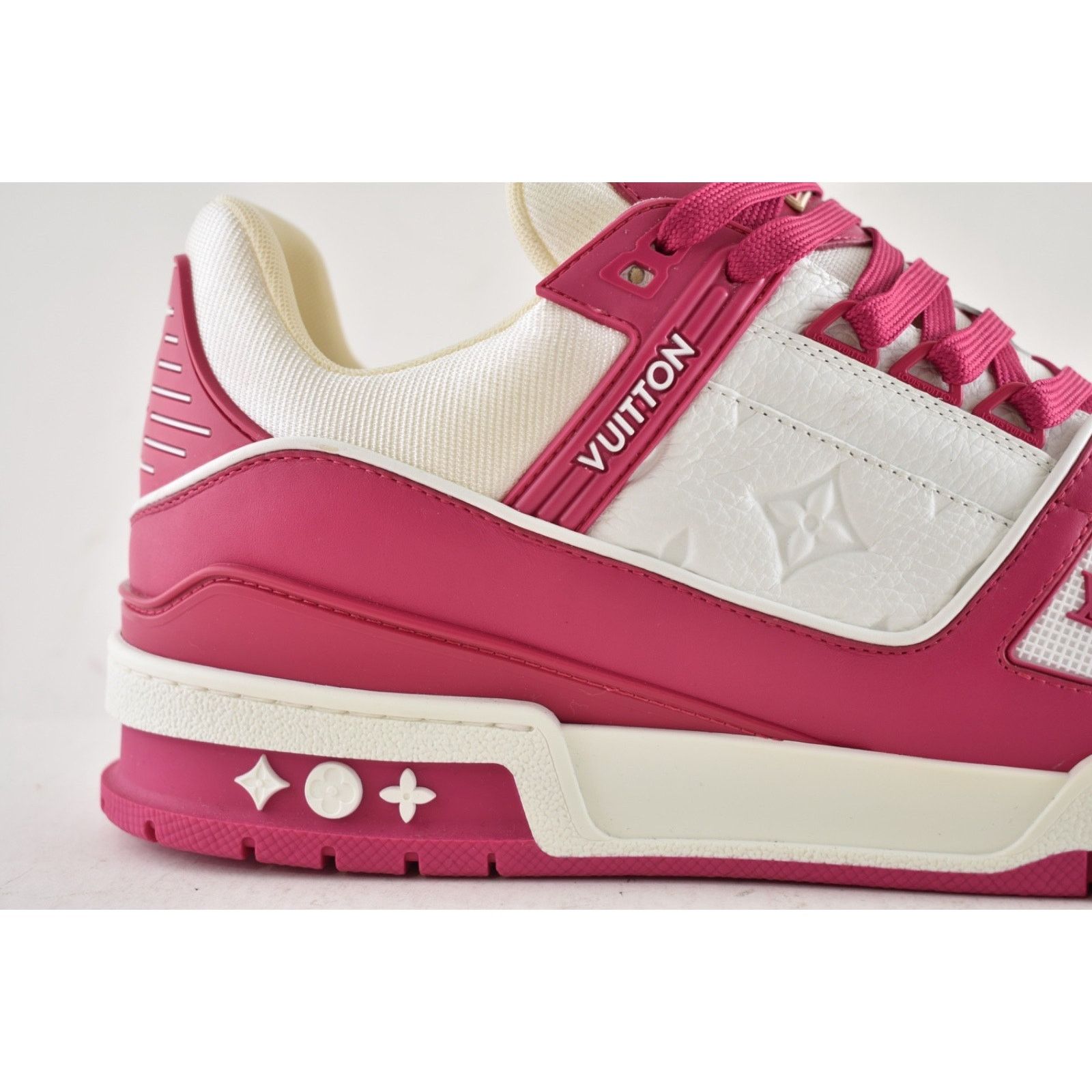 Louis Vuitton Louis Vuitton Fuchsia Pink White Empreinte Low Top Trainer Size US 9 / EU 42 - 3 Thumbnail