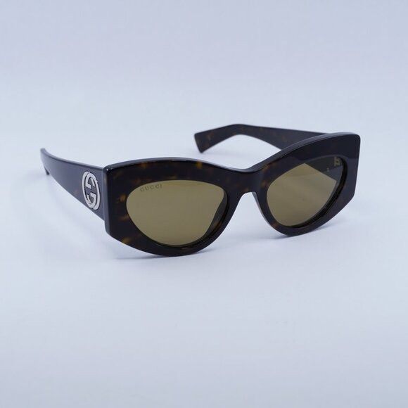 Gucci 🕶️ New Gucci GG1843S 002 Sunglasses - Havana Frame, Brown Size ONE SIZE - 4 Thumbnail