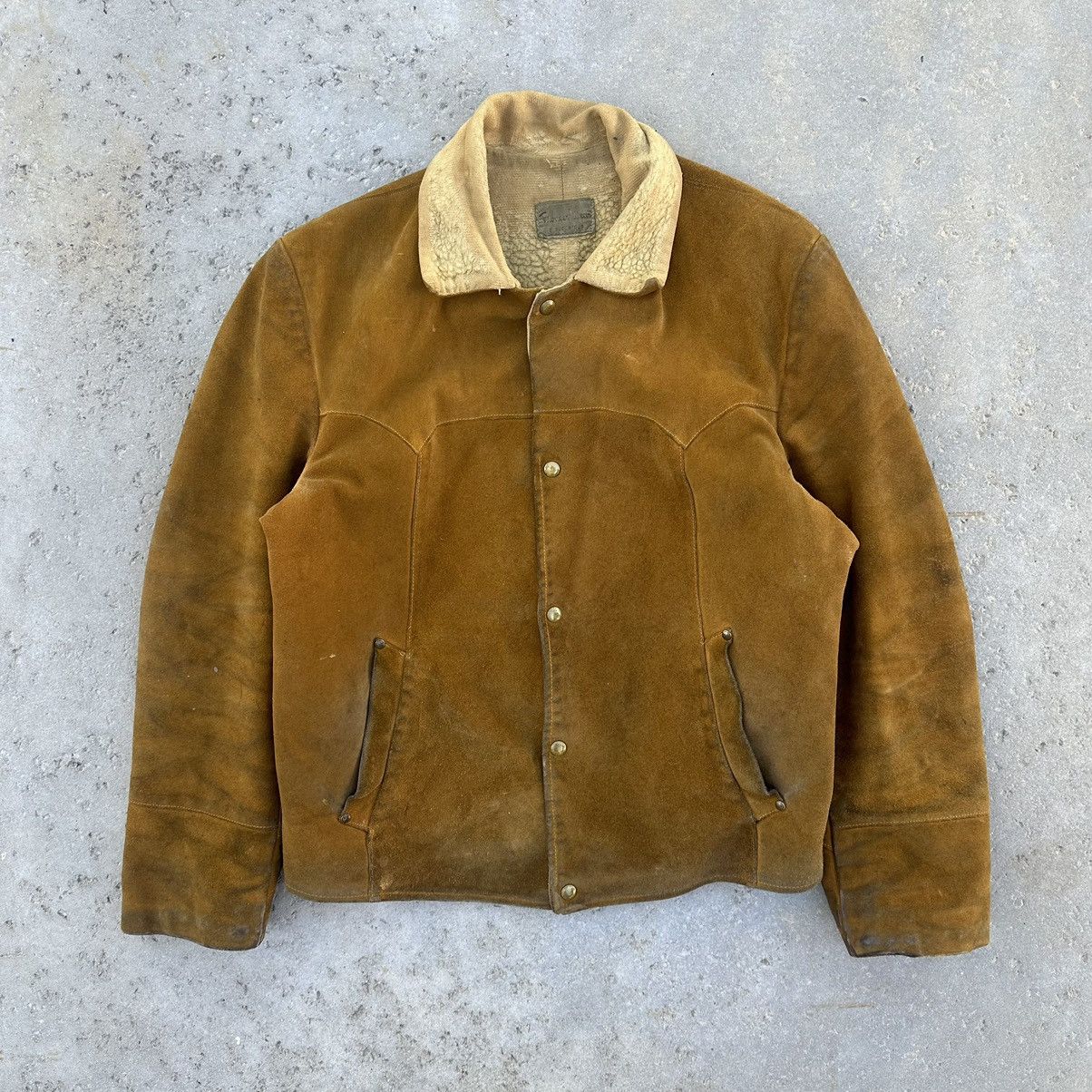 Other VTG 60’s Pioneer Wear Sherpa Lined Suede Leather Jacket Size US M / EU 48-50 / 2 - 1 Thumbnail