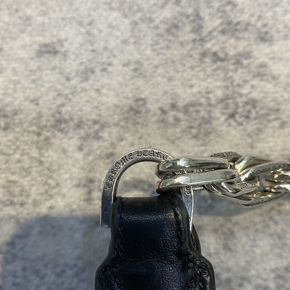 Chrome Hearts Chrome hearts PULP Cross link chain silver Medium bag black Size ONE SIZE - 19 Thumbnail
