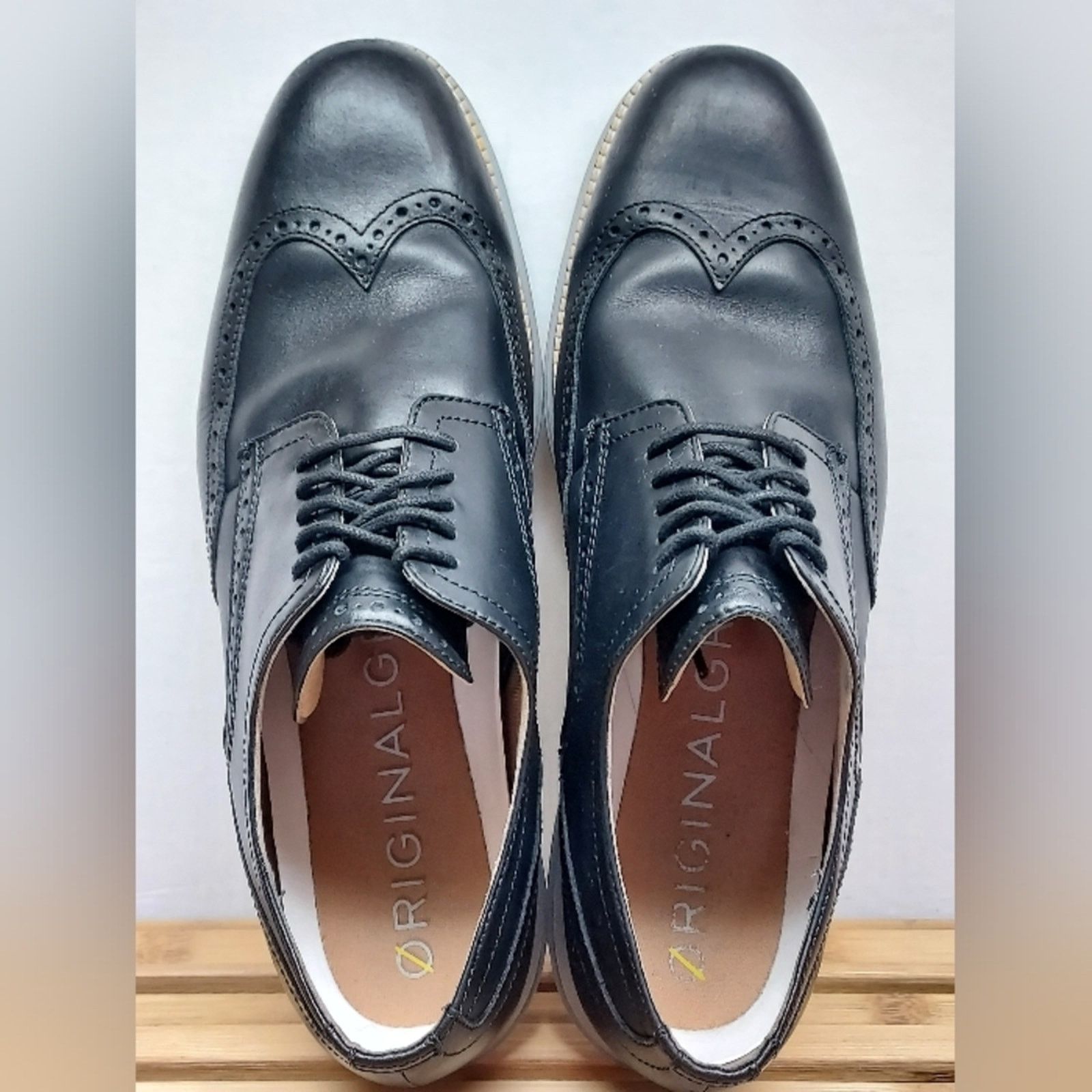 Cole Haan Cole Haan Mens | Black | Grand Wingtip Oxford Shoes Size 12M Size US 12 / EU 45 - 9 Thumbnail
