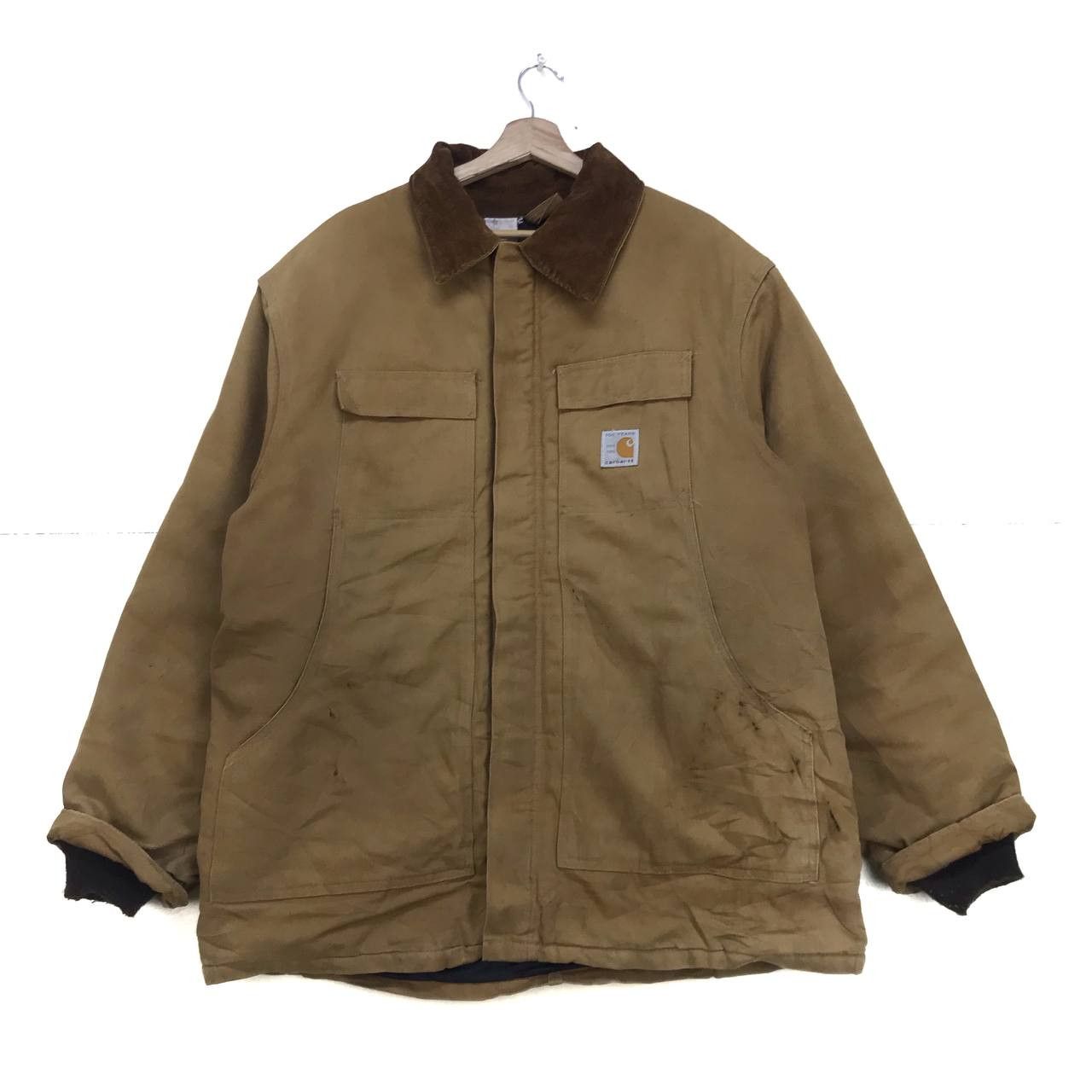 image of Carhartt 100 Years 1889 1989 Chore Arctic Jacket in Brown, Men's (Size XL)