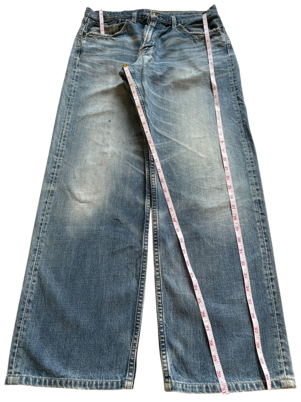 Levi's Vintage 90s Levis 504 Faded Wash Baggy Jeans Size US 33 - 13 Thumbnail
