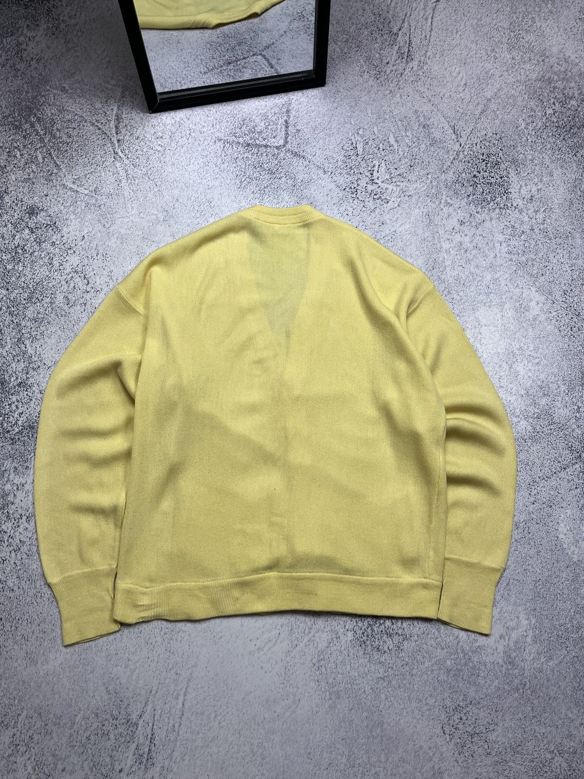 Lacoste Vintage 90’s Lacoste Acrylic Cardigan Sweater Made In Spain Size US XXL / EU 58 / 5 - 11 Thumbnail