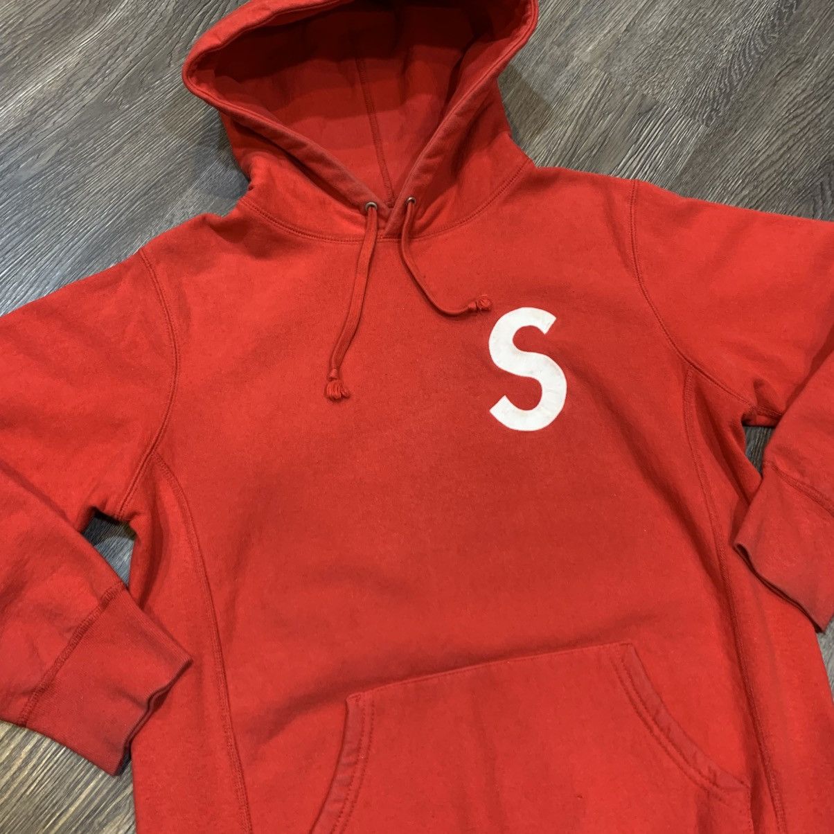 Supreme Supreme S Logo FW15 Hoodie Red Size US M / EU 48-50 / 2 - 3 Thumbnail