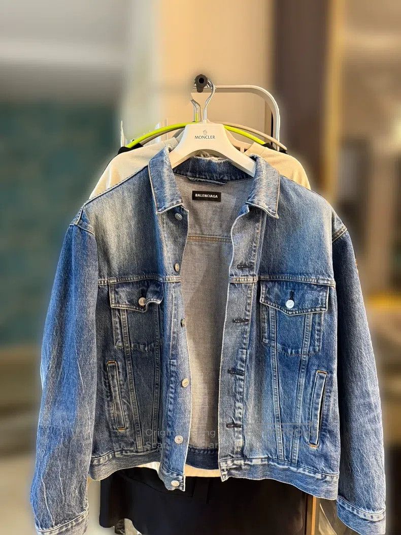Balenciaga Balenciaga Denim Jacket Size US M / EU 48-50 / 2 - 1 Thumbnail