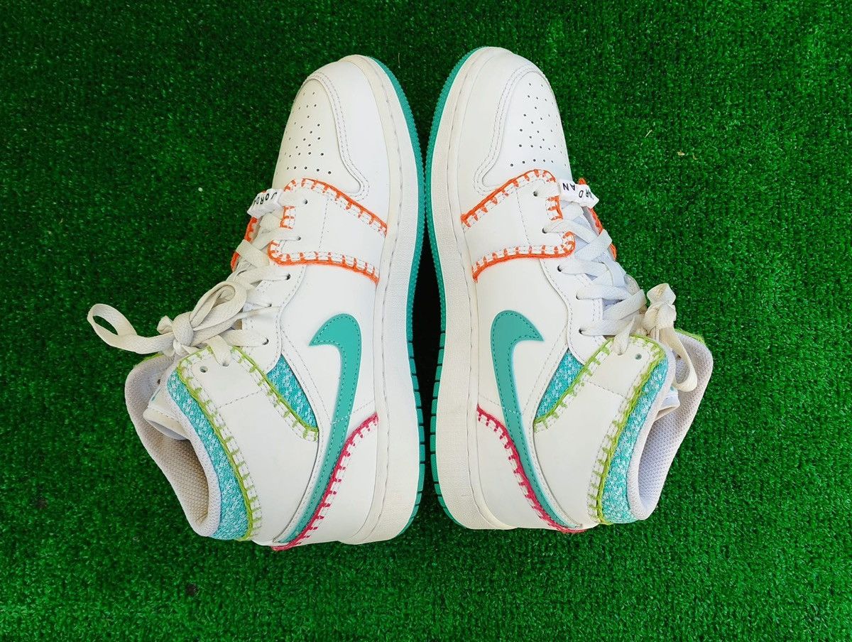 Jordan Brand Shoes Air Jordan 1 Mid "Multi Knit" #us6 - #eur38,5 Size US 6 / IT 36 - 4 Thumbnail
